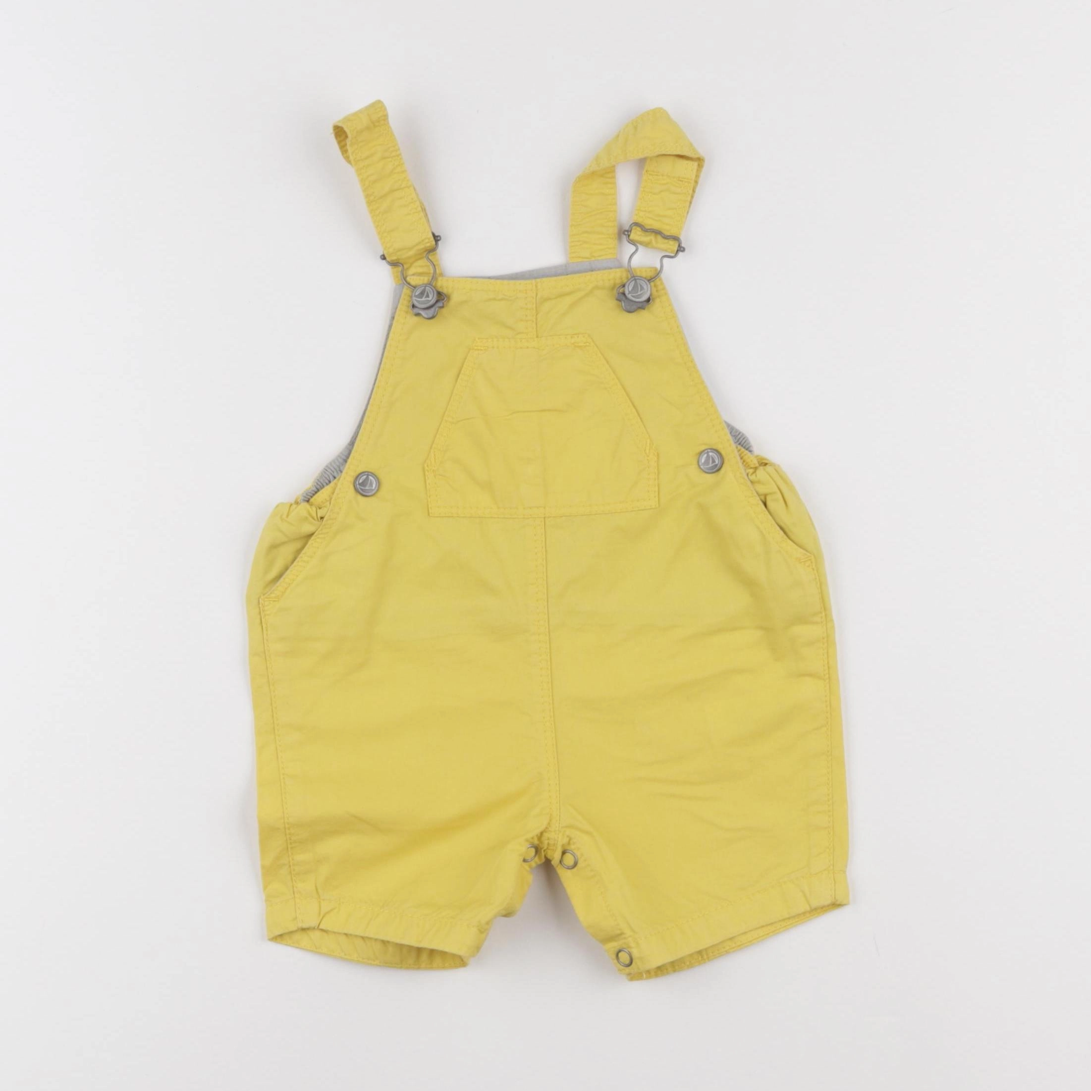 Petit Bateau - salopette jaune - 6 mois