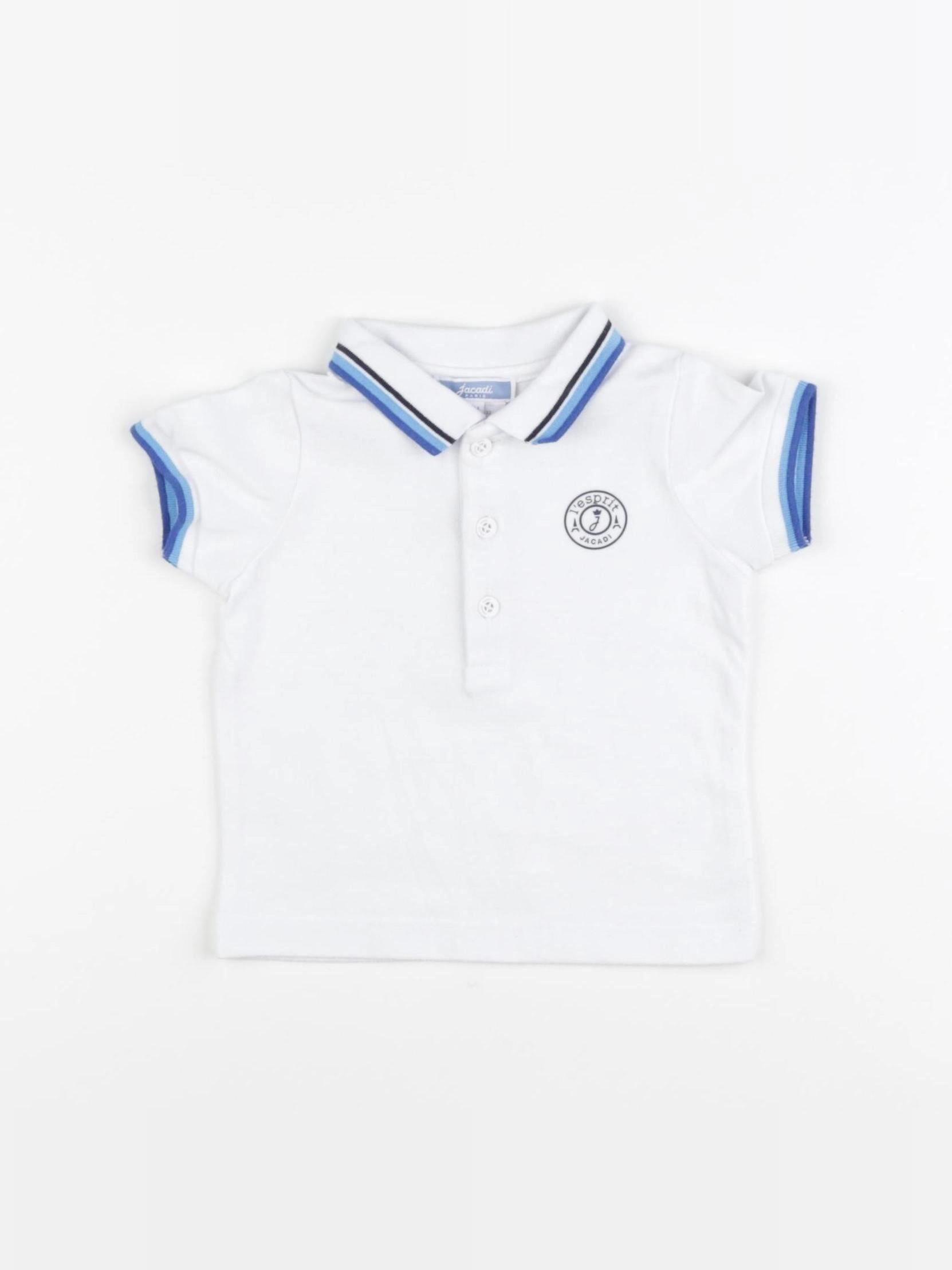 Jacadi - polo blanc - 6 mois