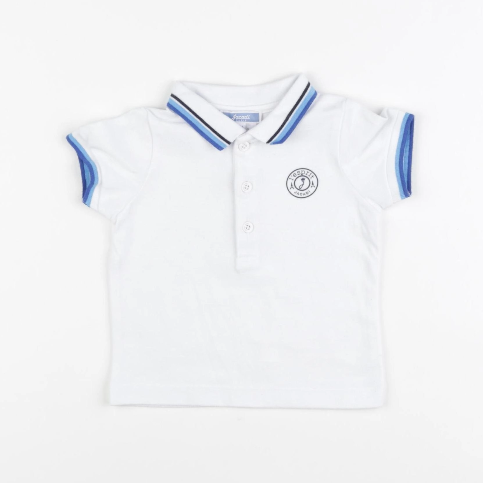 Jacadi - polo blanc - 6 mois