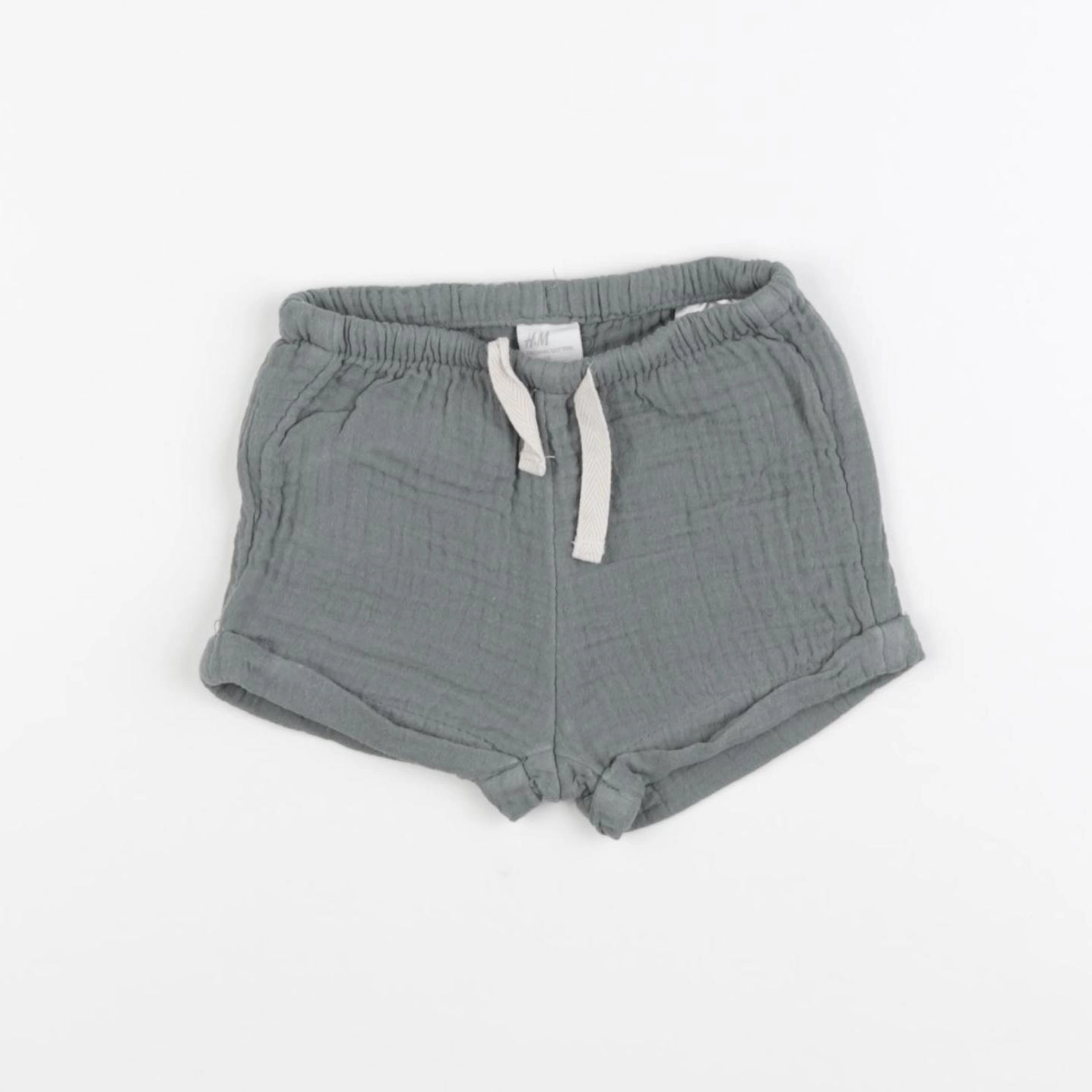 H&M - short vert - 3 mois