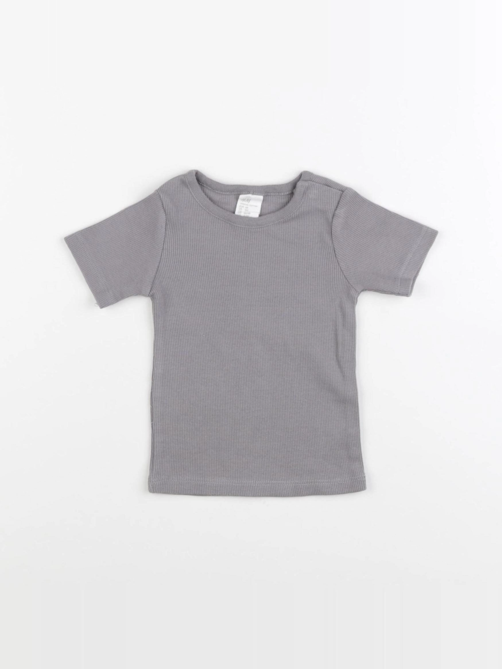 H&M - tee-shirt gris - 6 mois