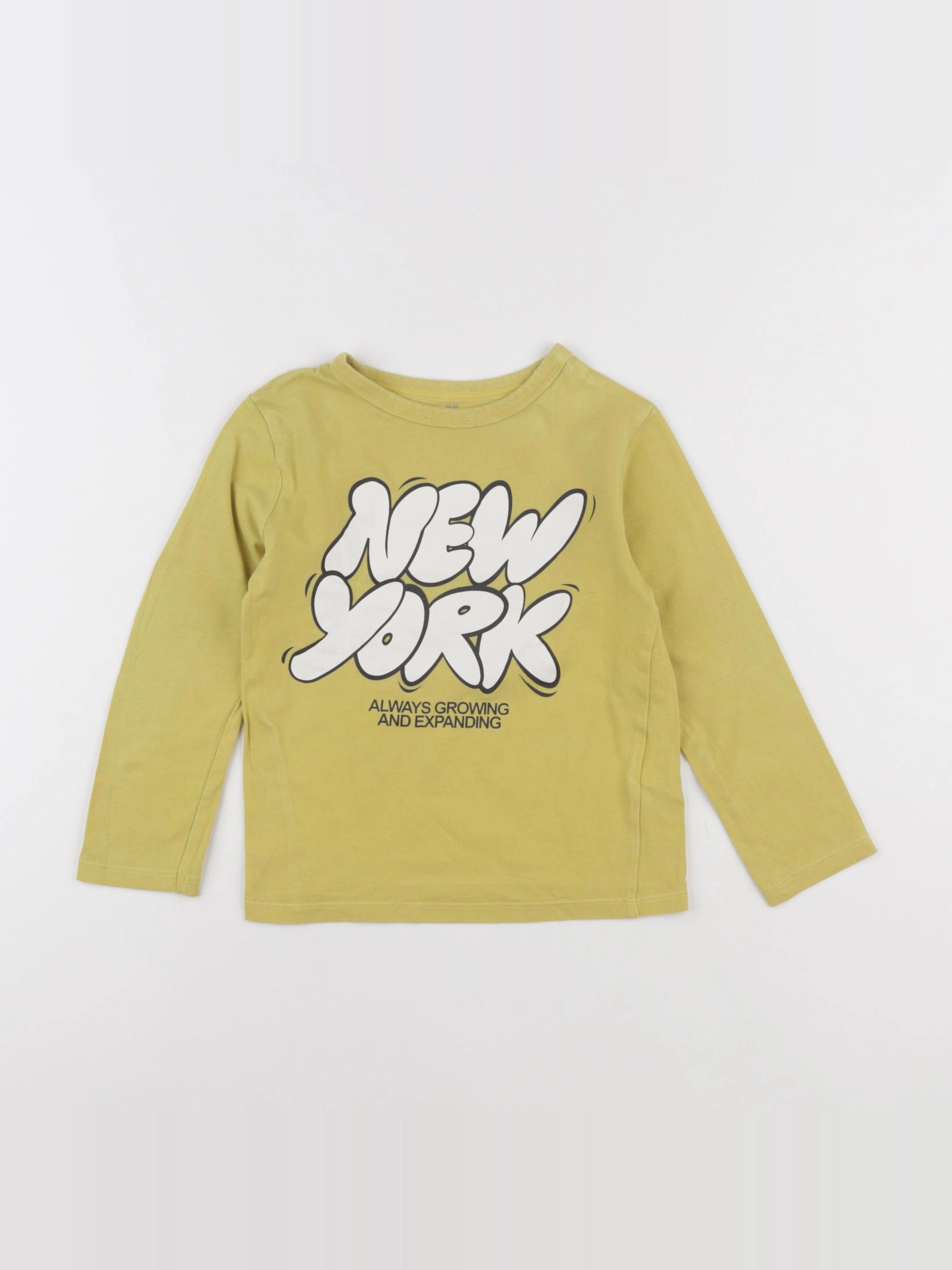 H&M - tee-shirt jaune - 2/4 ans