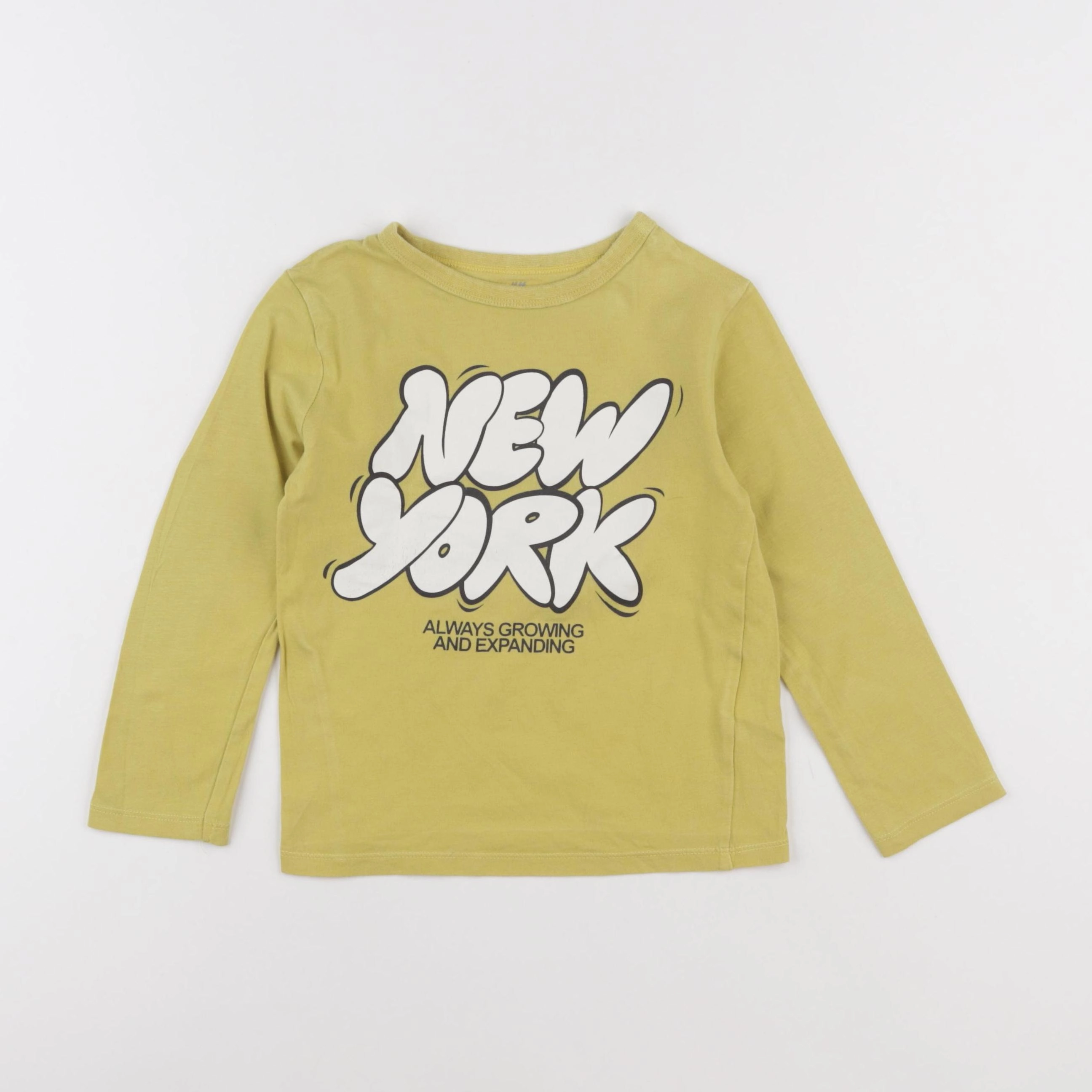 H&M - tee-shirt jaune - 2/4 ans