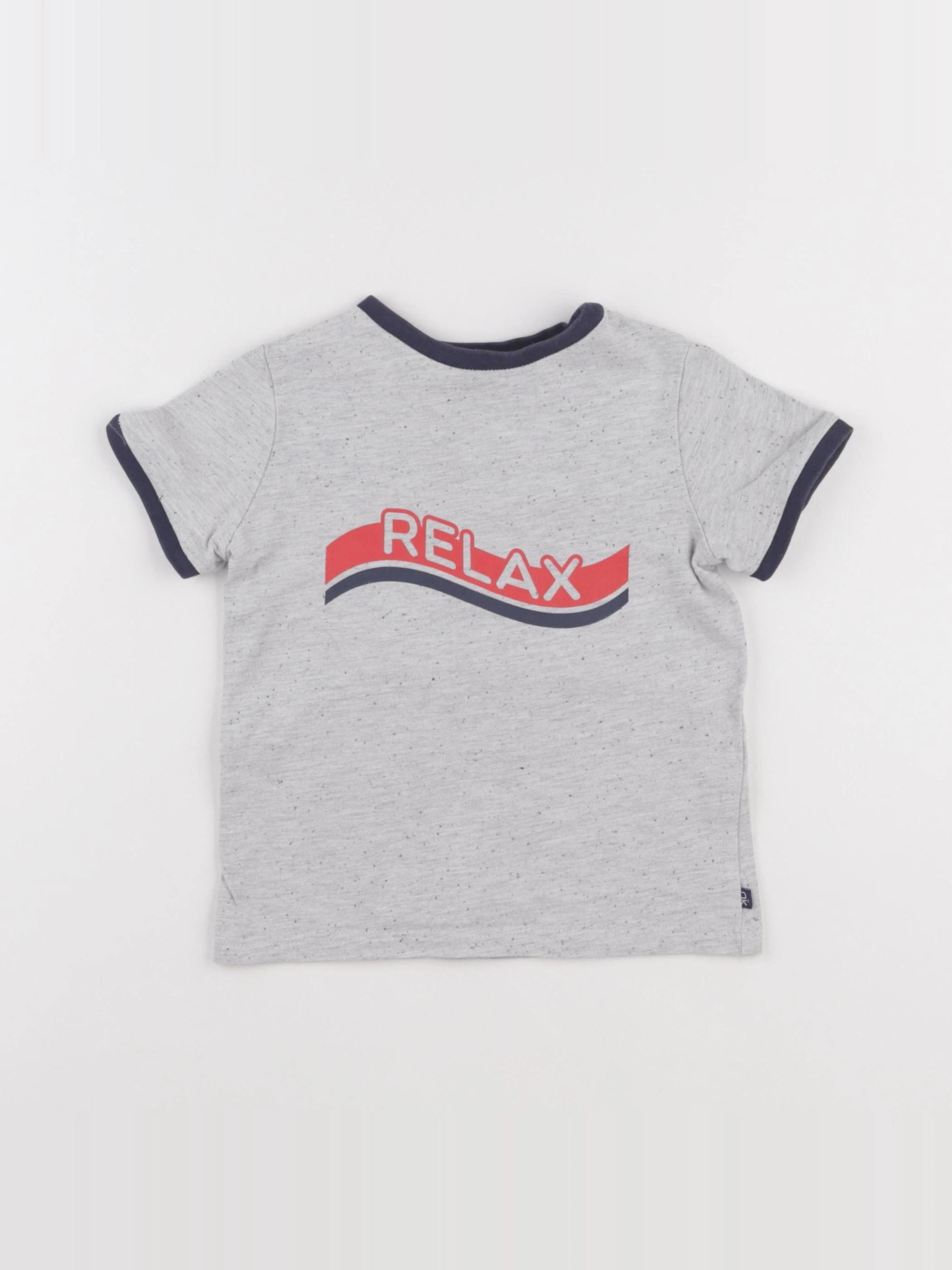 Okaidi - tee-shirt gris - 3 ans