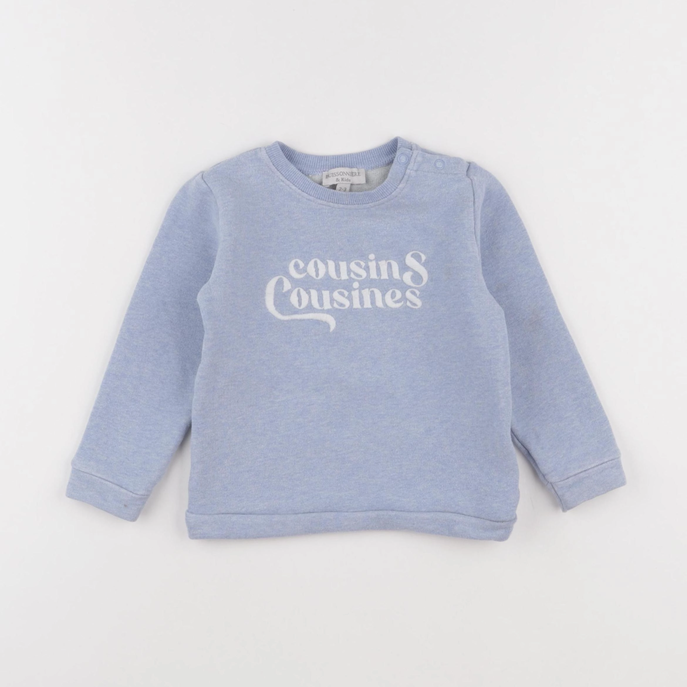 Buissonnière - sweat bleu - 2/3 ans