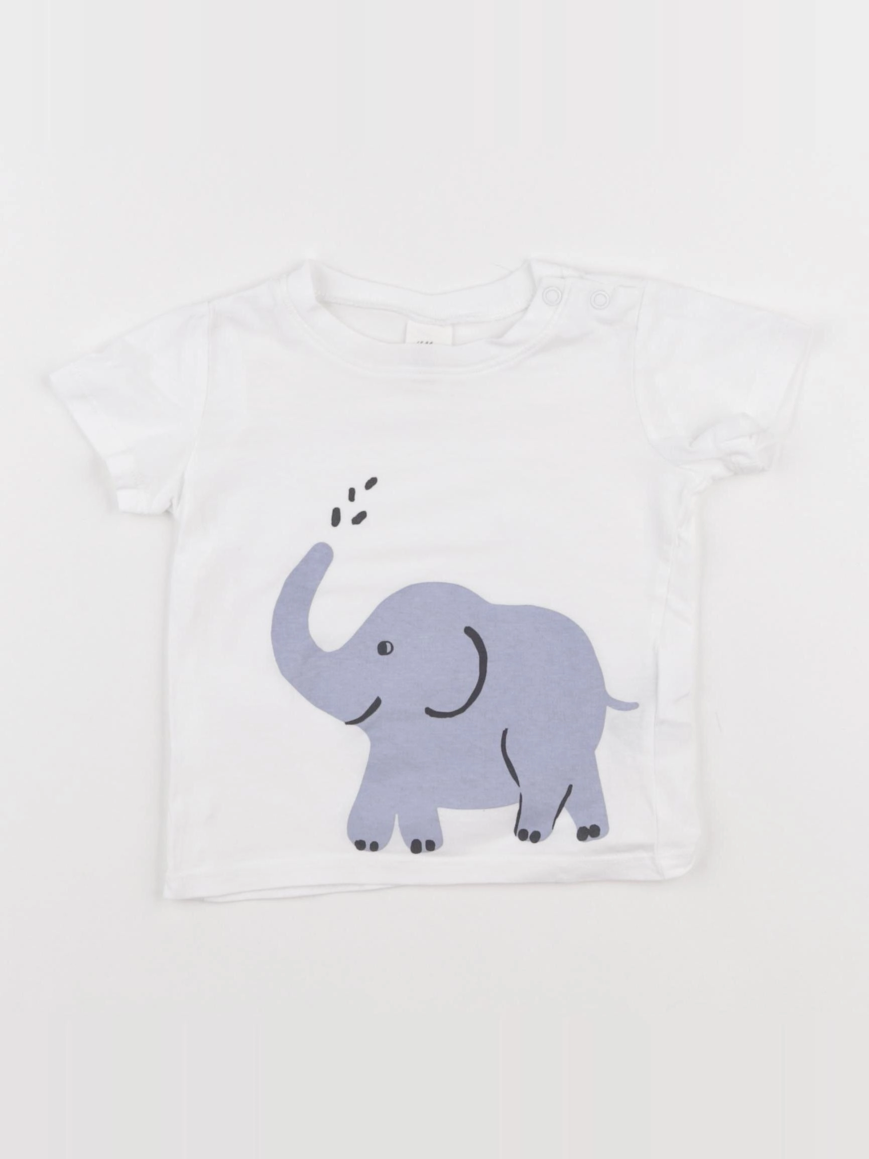 H&M - tee-shirt blanc - 6/9 mois