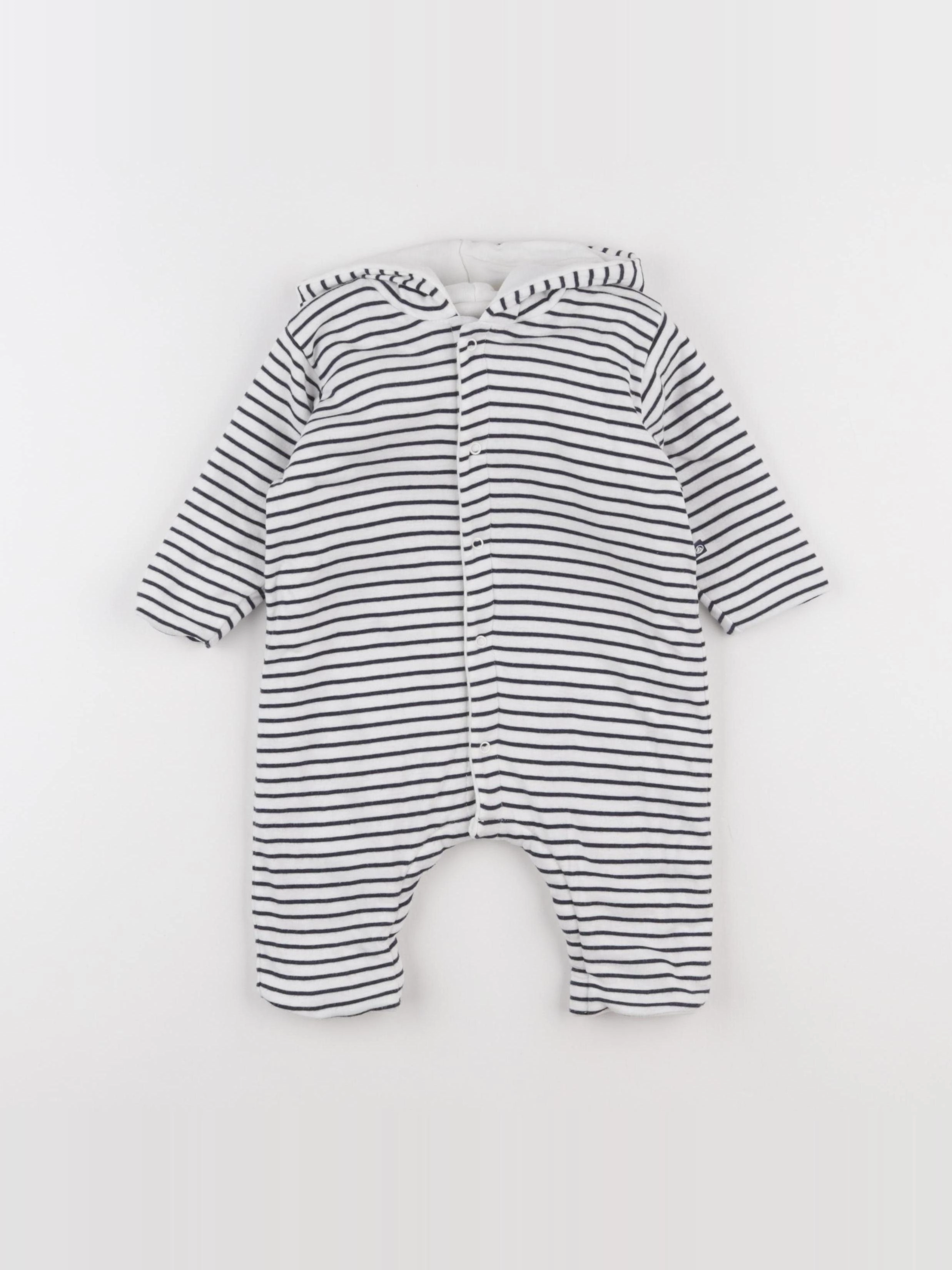 Petit Bateau - combinaison bleu - 6 mois