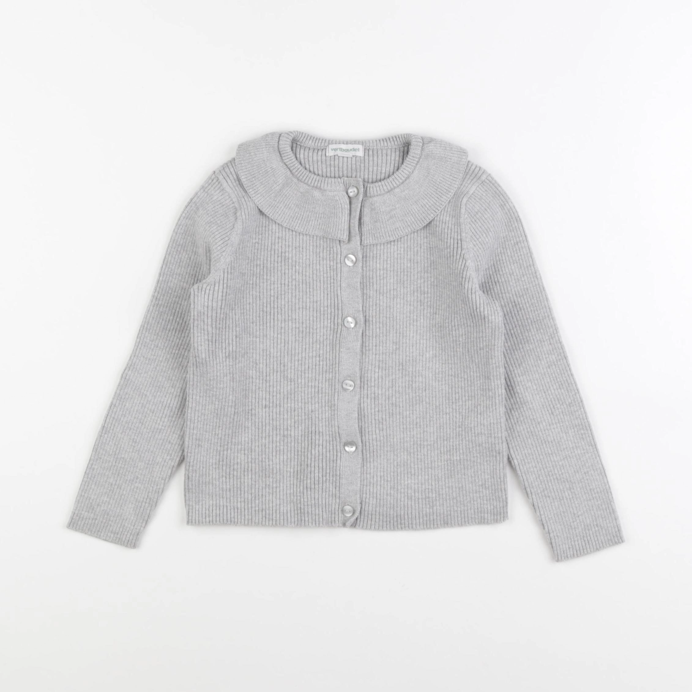 Vertbaudet - gilet gris - 5 ans