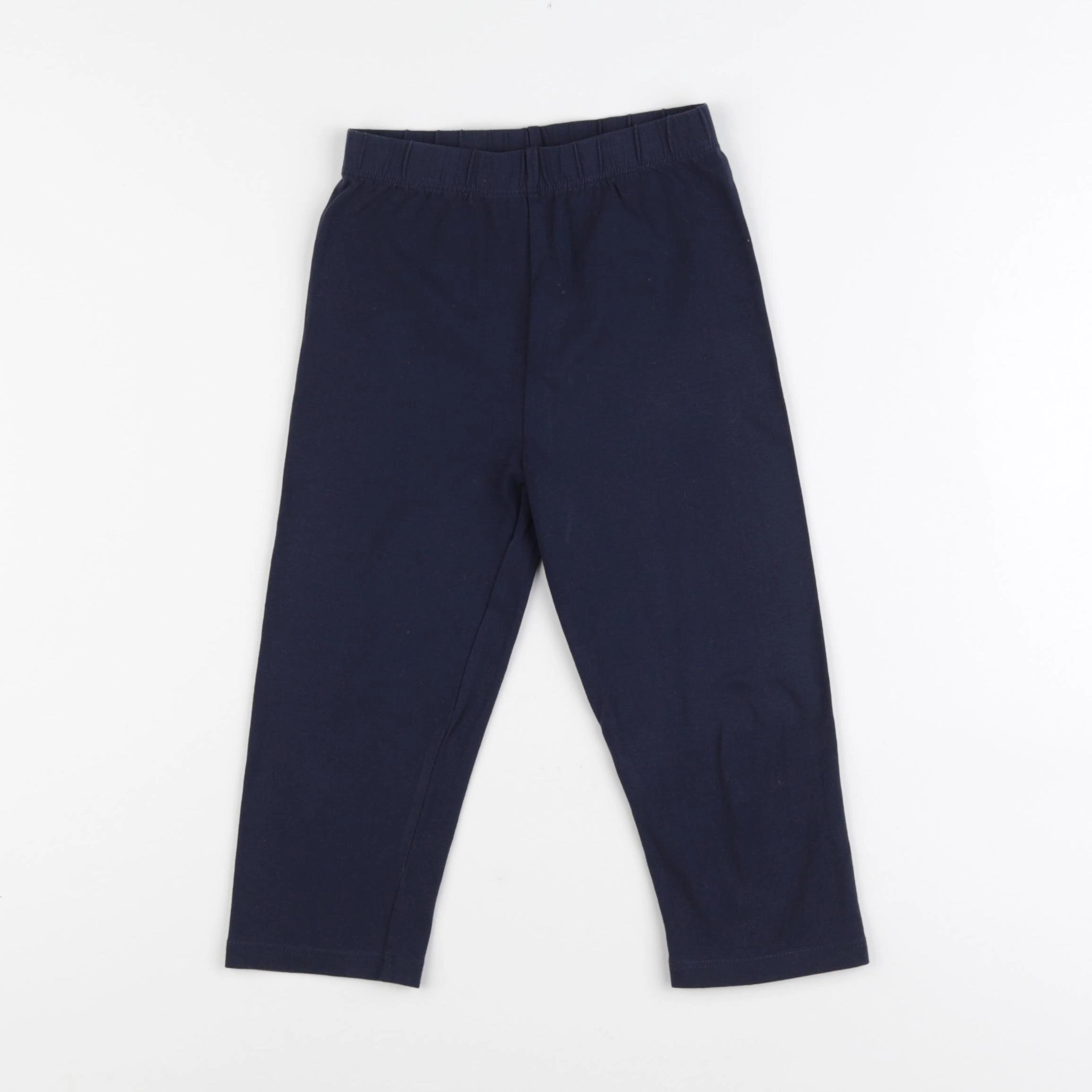 Vertbaudet - legging court bleu - 7 ans
