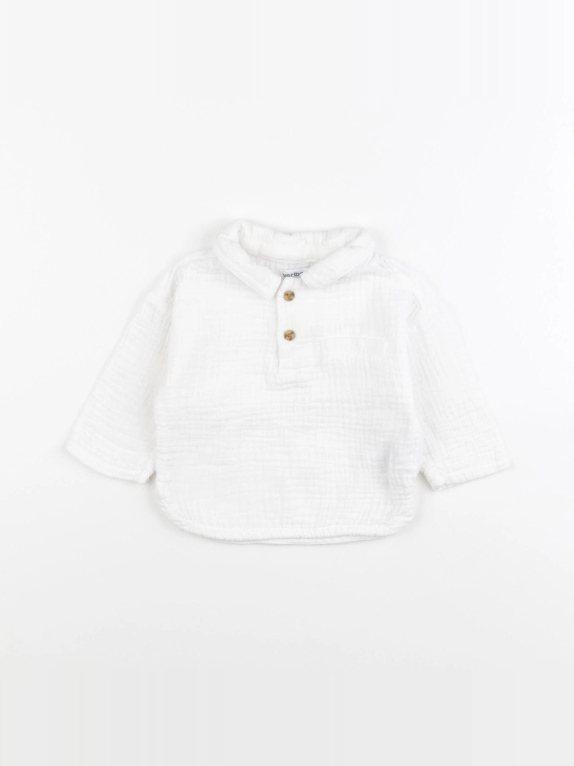 Vertbaudet - blouse blanc - 6 mois