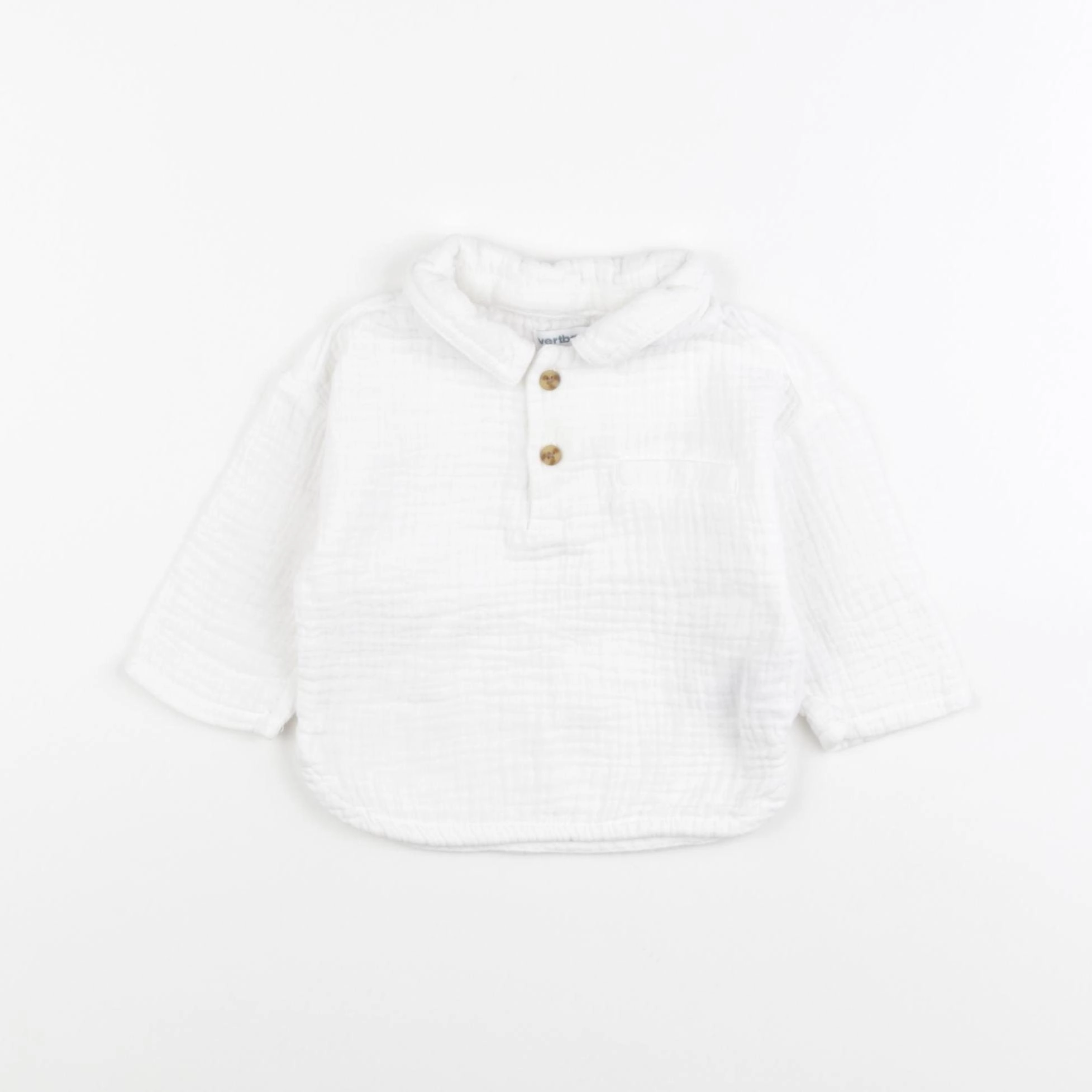 Vertbaudet - blouse blanc - 6 mois