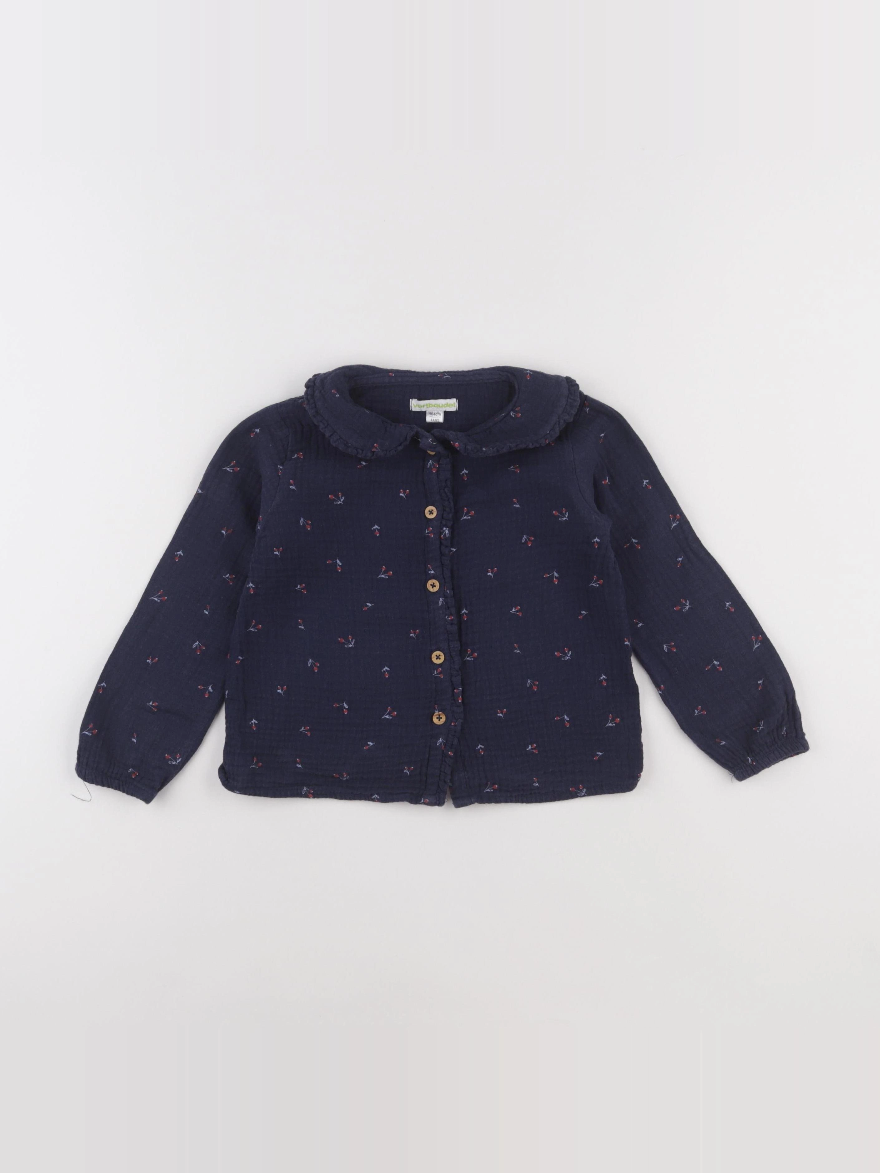 Vertbaudet - blouse bleu - 4 ans