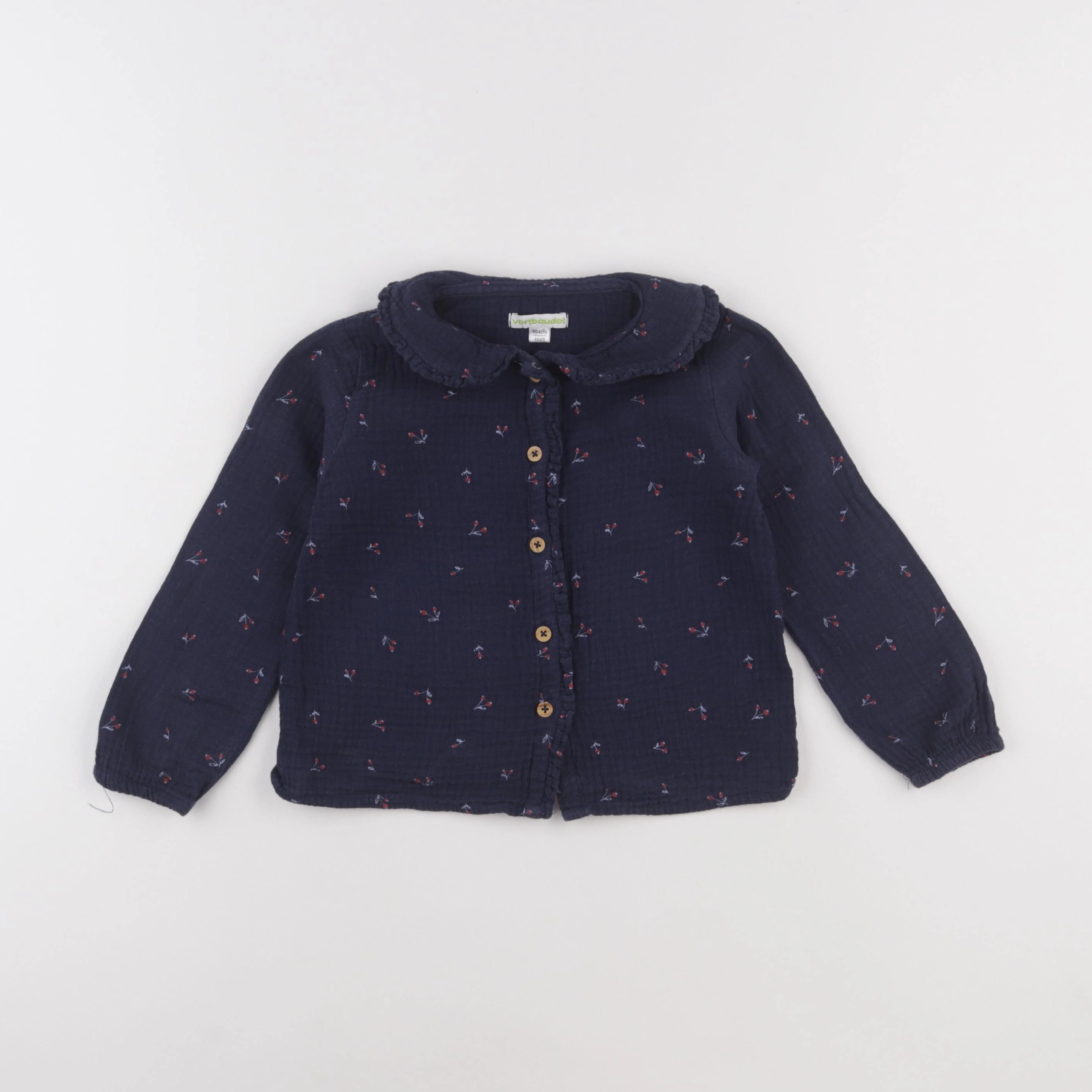 Vertbaudet - blouse bleu - 4 ans