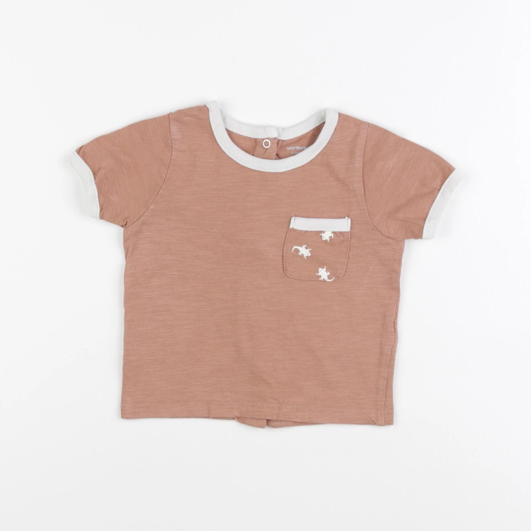 Vertbaudet - tee-shirt rose - 9 mois