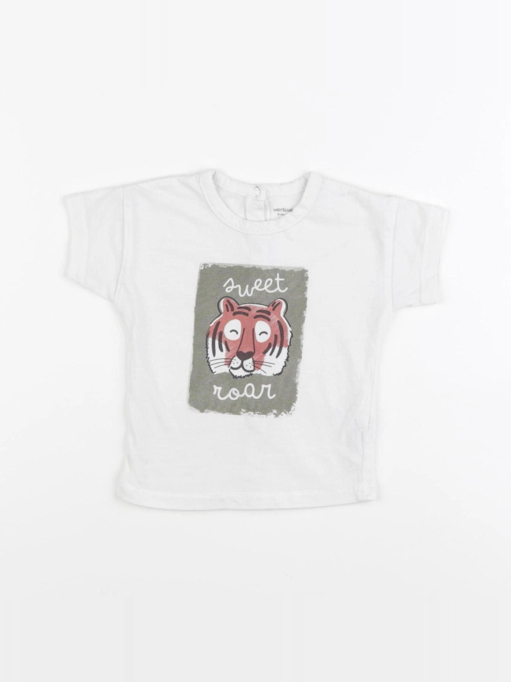 Vertbaudet - tee-shirt blanc - 9 mois