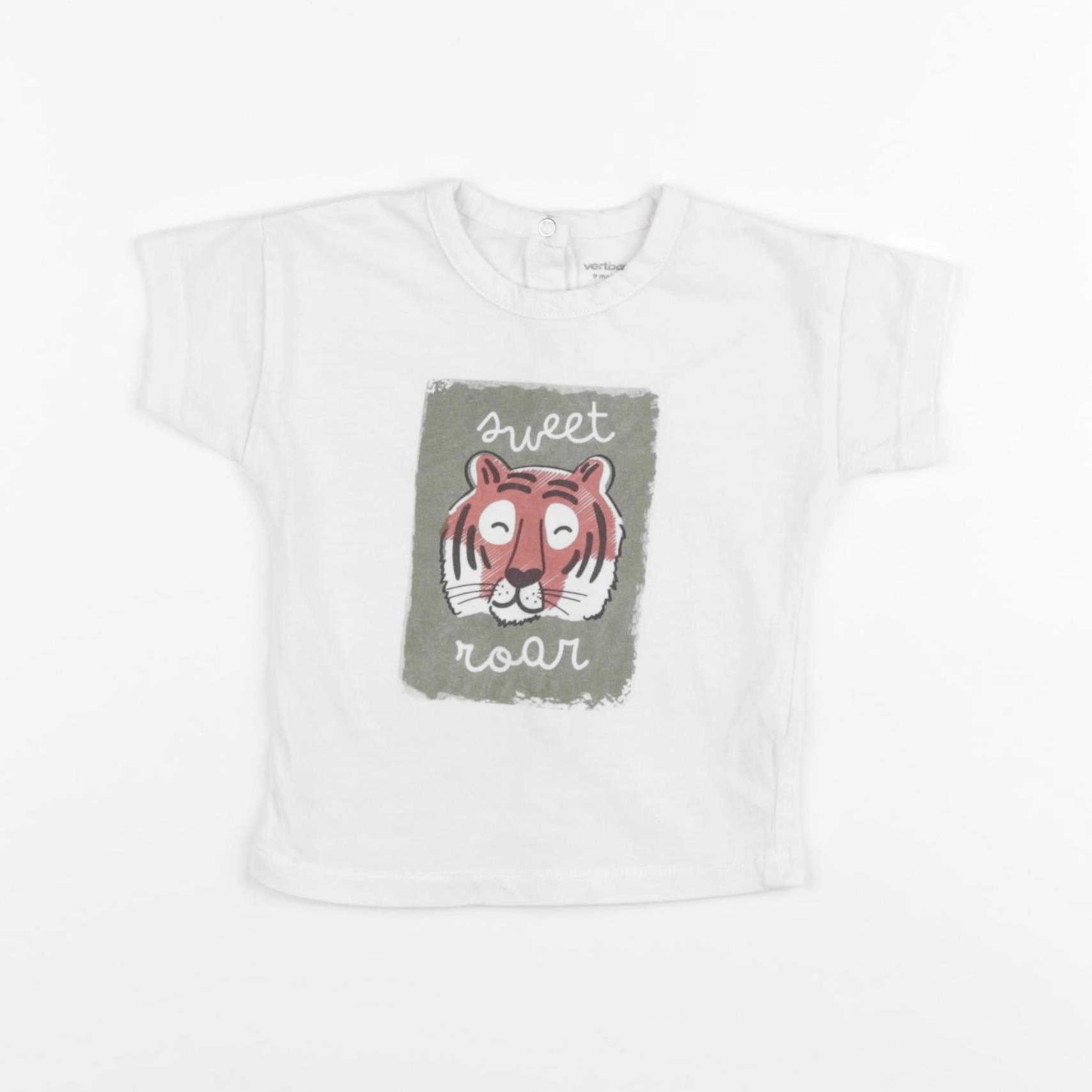 Vertbaudet - tee-shirt blanc - 9 mois