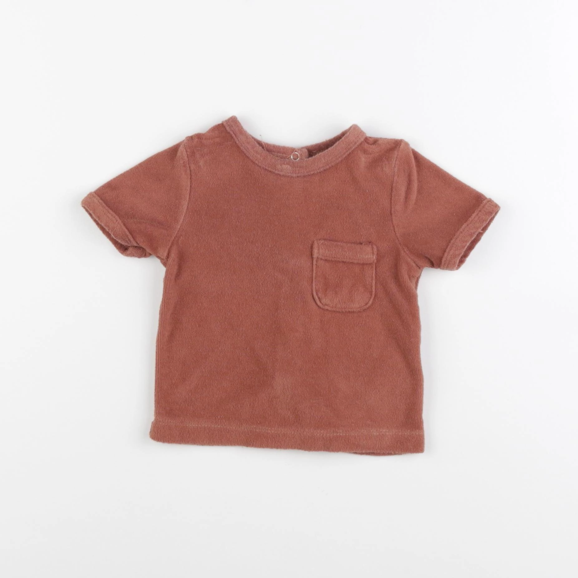 Vertbaudet - tee-shirt marron - 9 mois