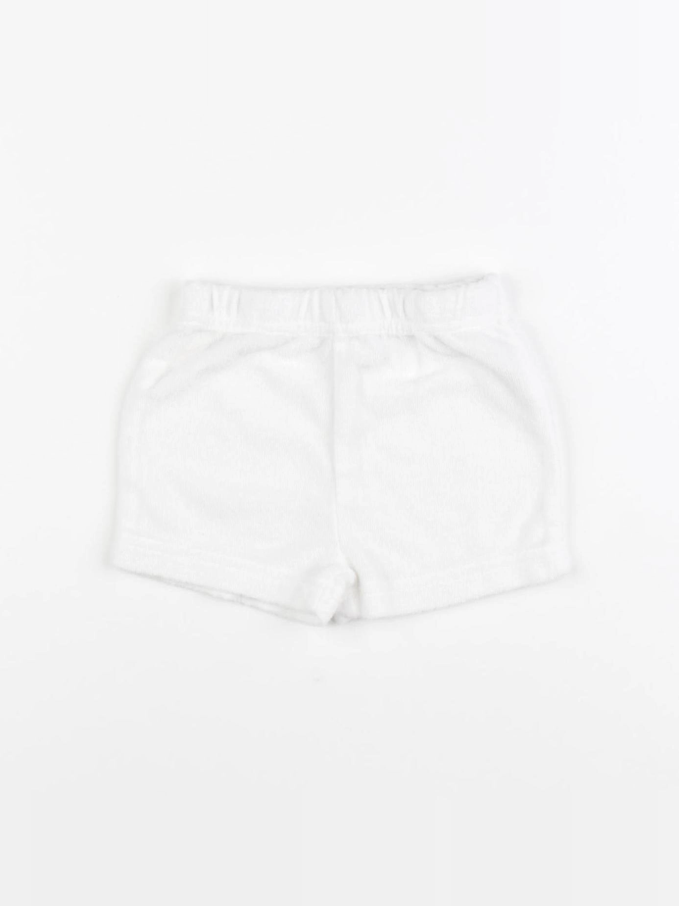 Vertbaudet - short blanc - 9 mois