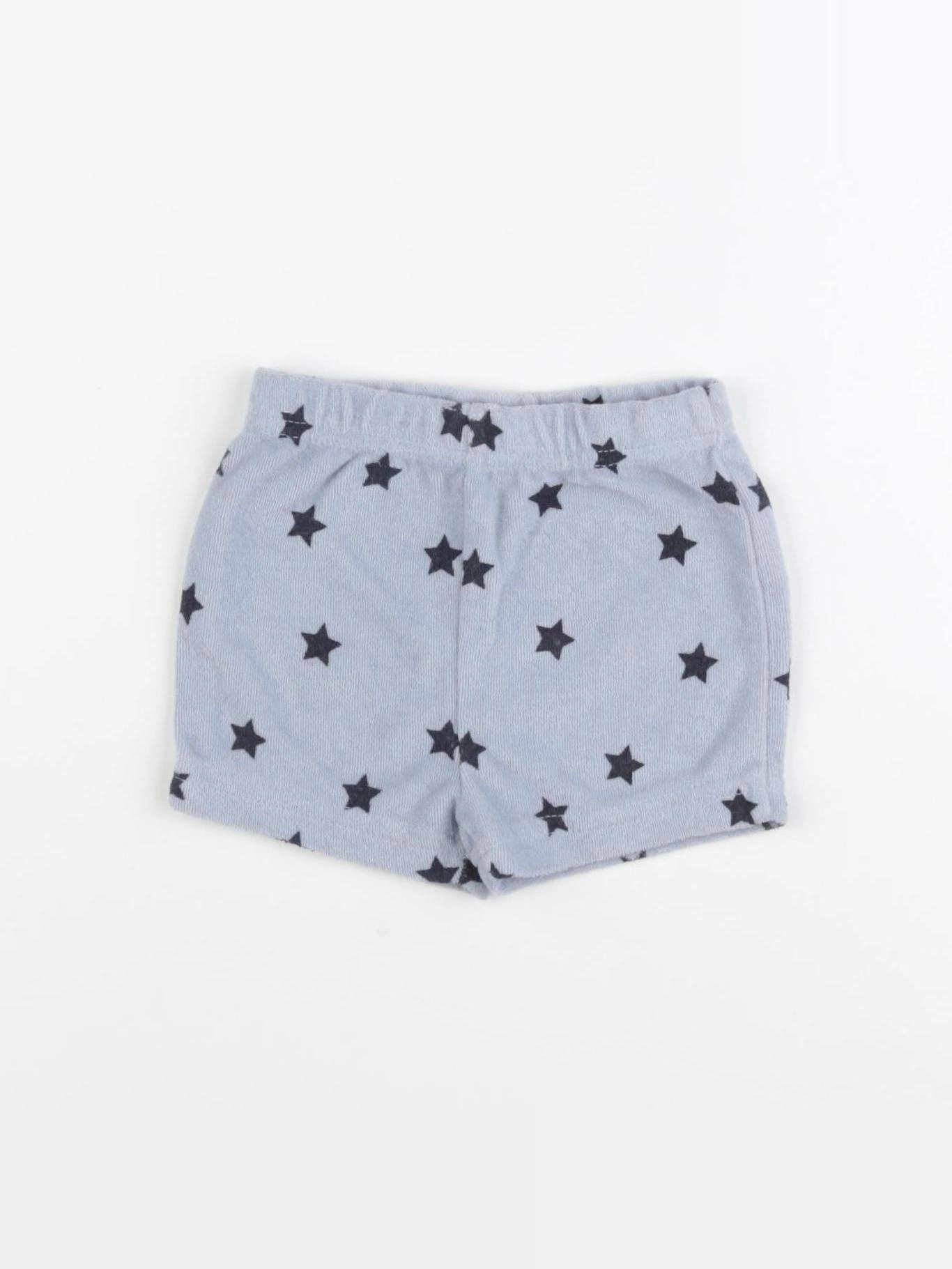 Vertbaudet - short bleu, noir - 9 mois