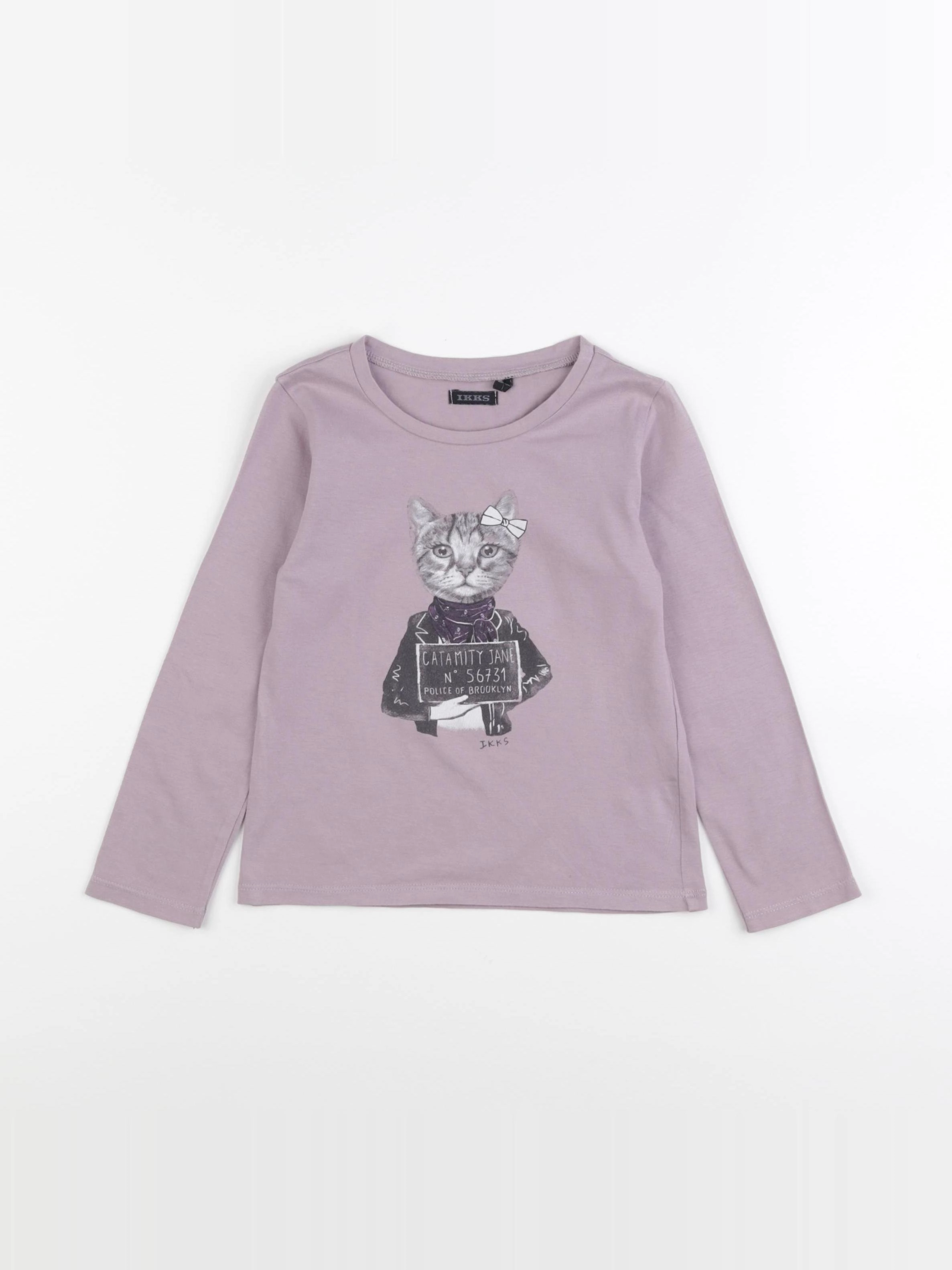 IKKS - tee-shirt violet - 4 ans