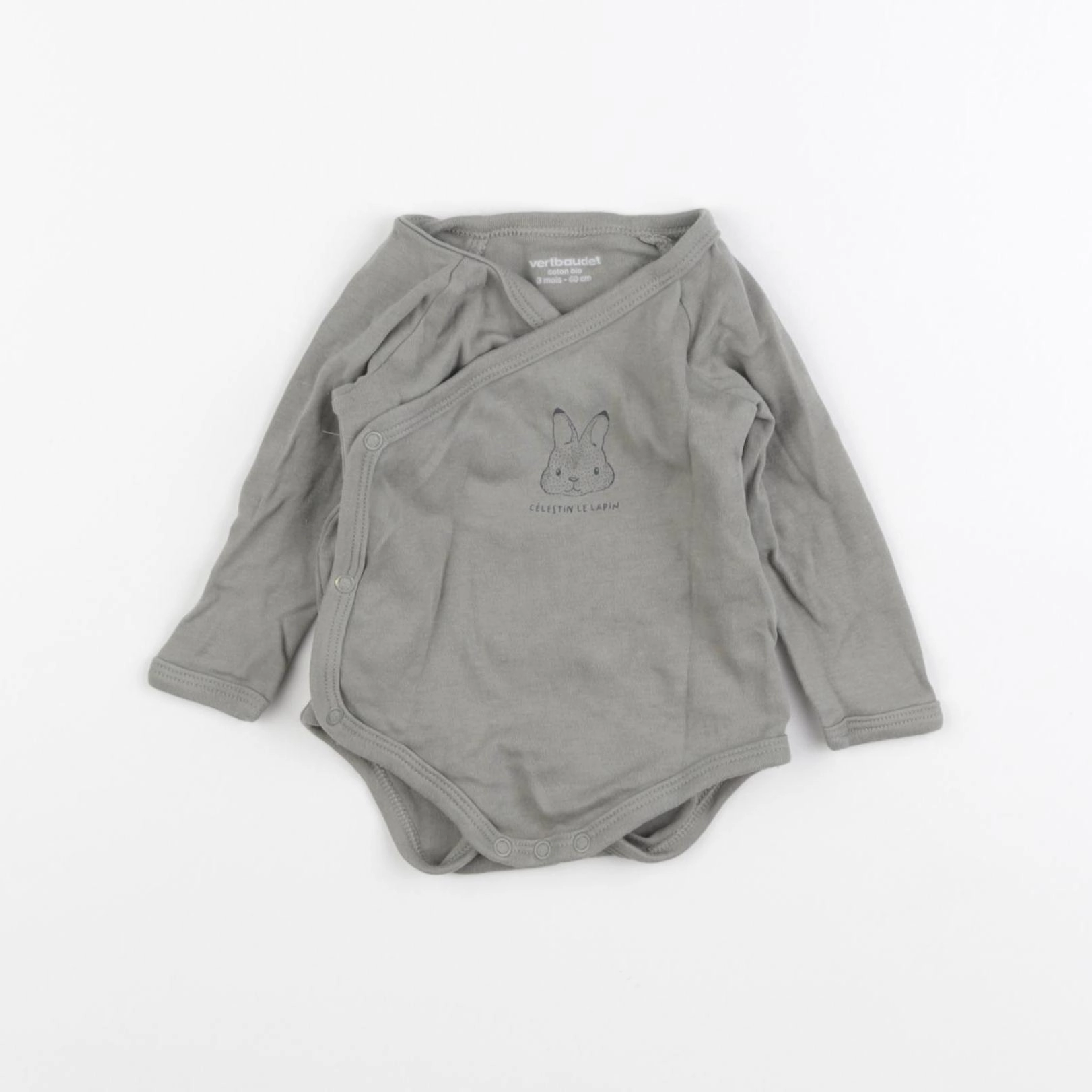 Vertbaudet - body vert - 3 mois