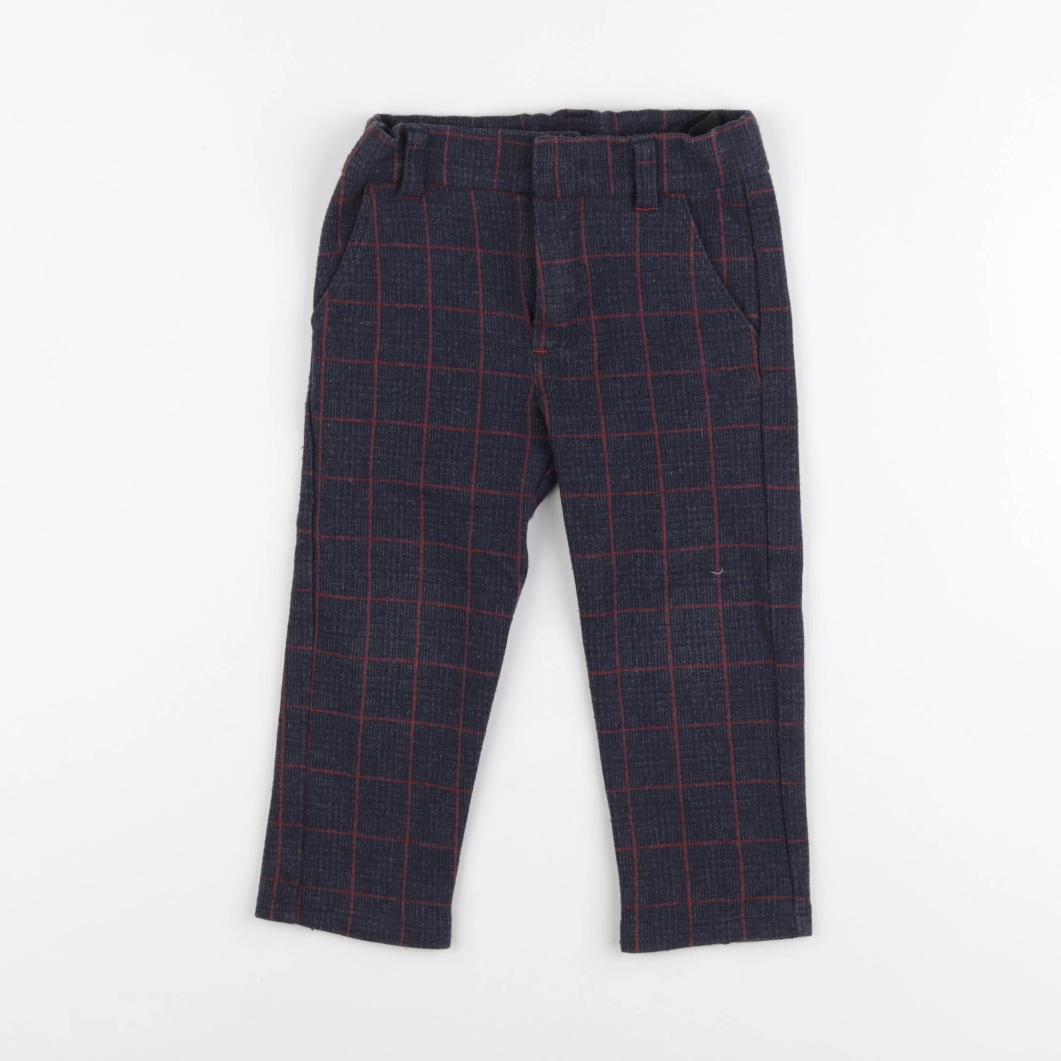 IKKS - pantalon bleu, rouge - 2 ans