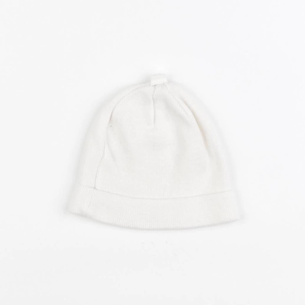 Vertbaudet - bonnet de naissance blanc - 3/6 mois