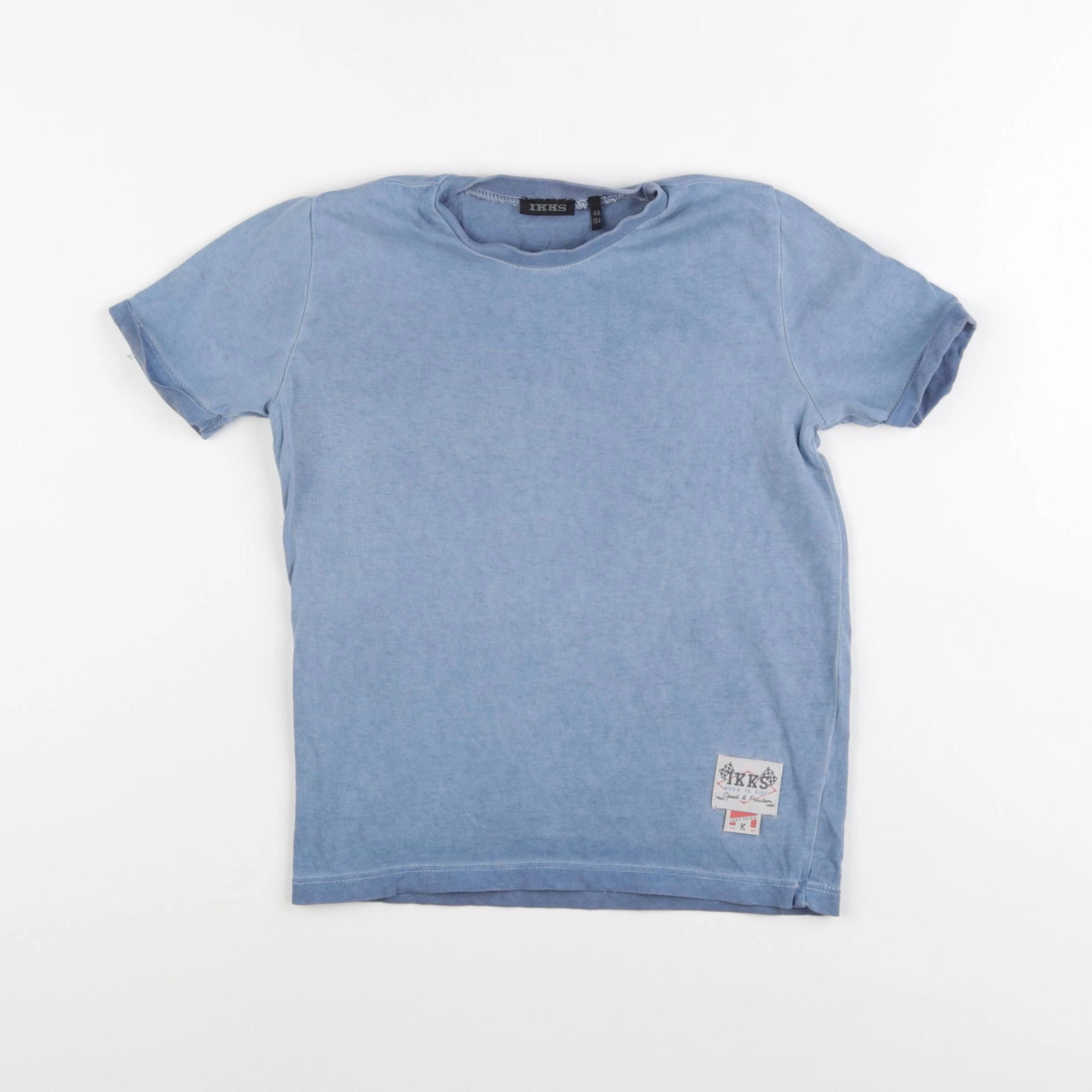 IKKS - tee-shirt imprimé au dos bleu - 4 ans