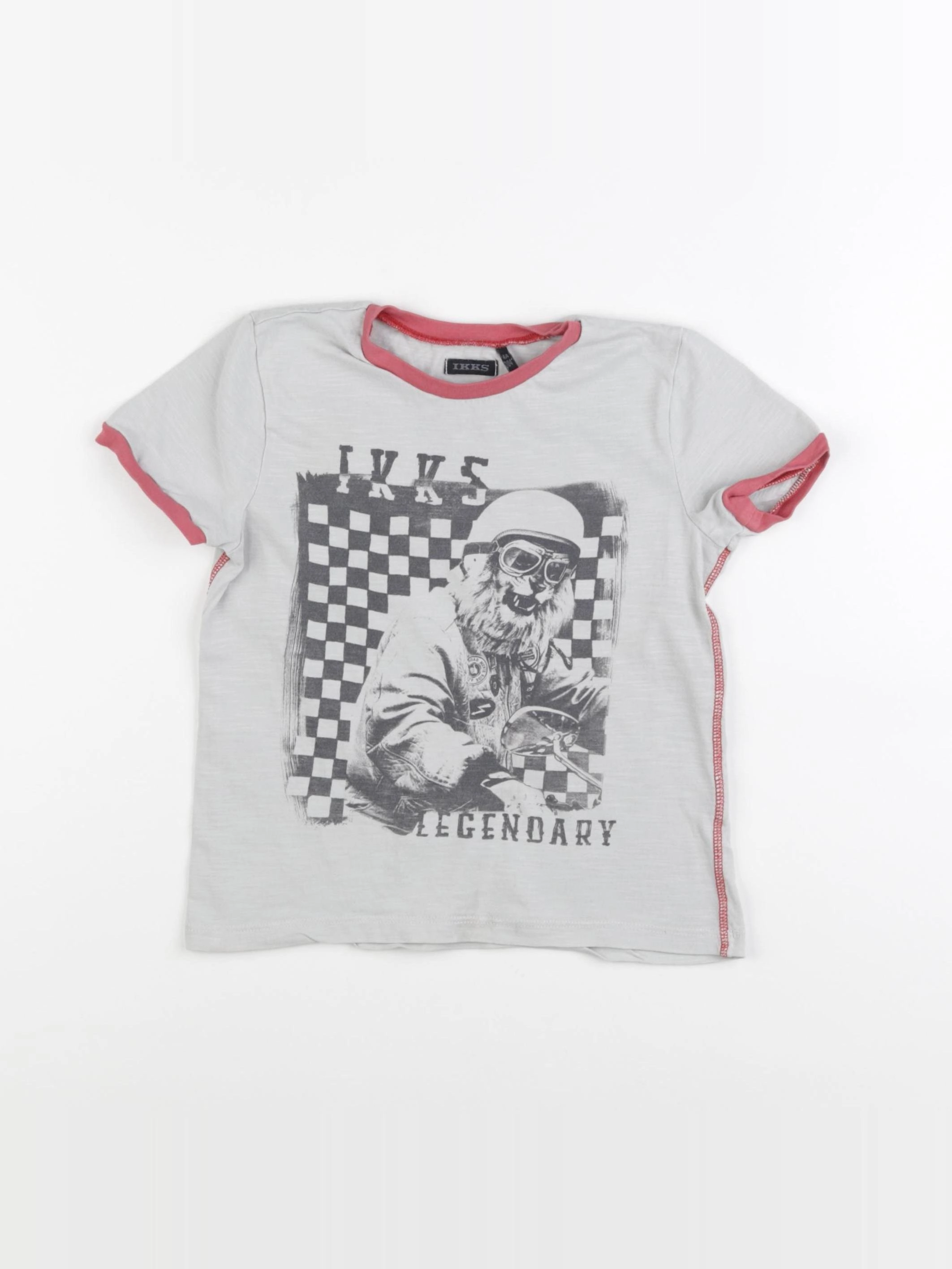 IKKS - tee-shirt gris - 4 ans