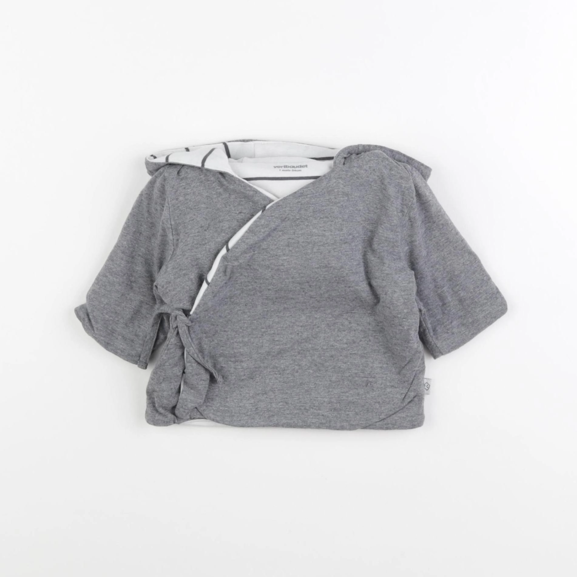 Vertbaudet - sweat gris - 1 mois
