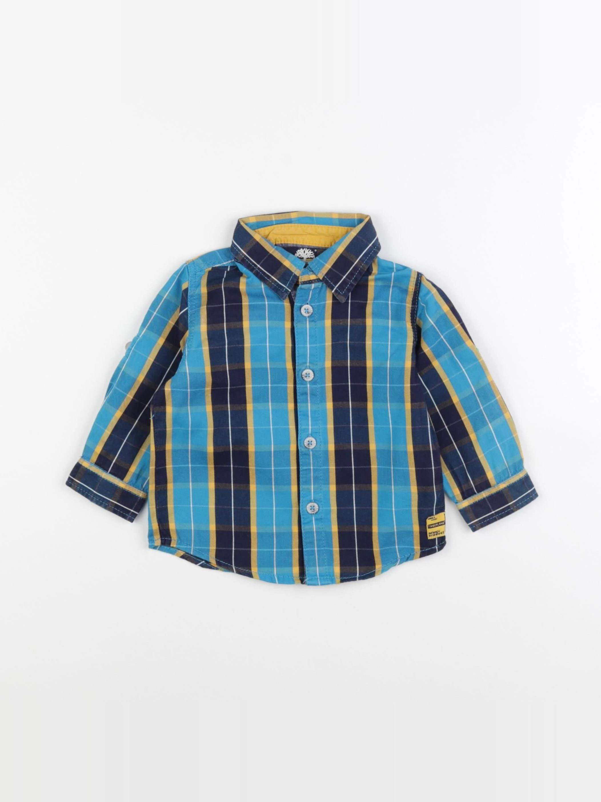 Timberland - chemise bleu, jaune - 12 mois