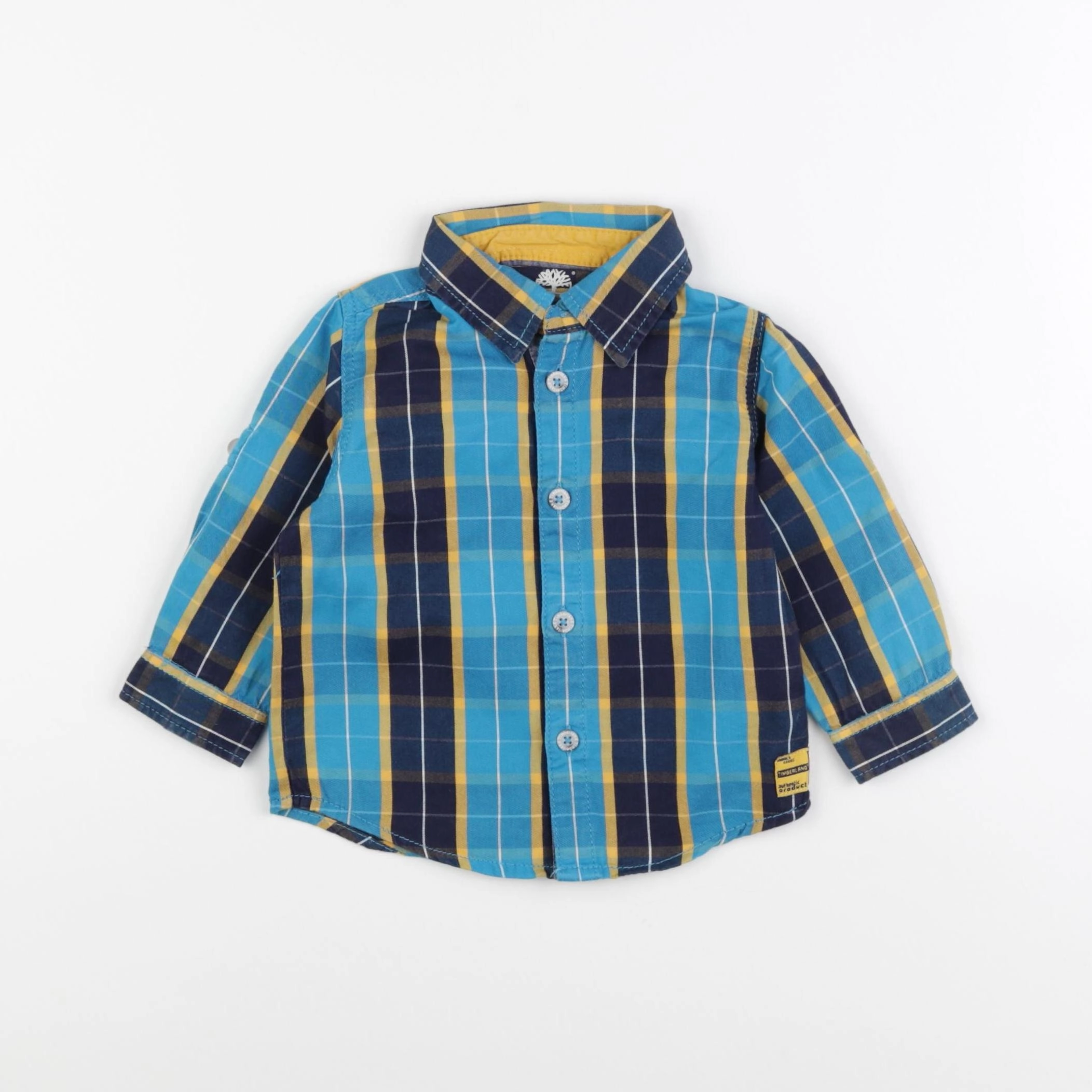 Timberland - chemise bleu, jaune - 12 mois