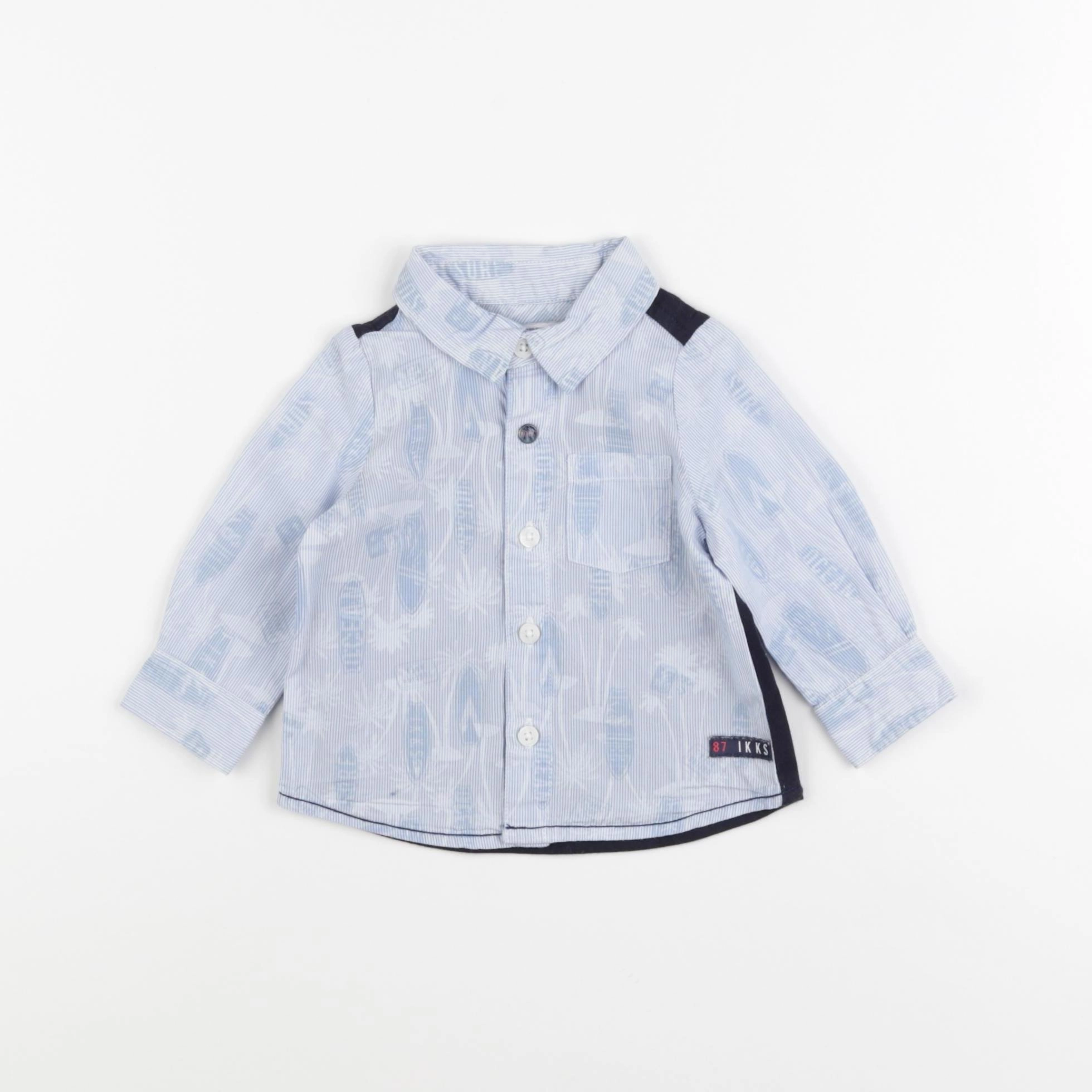IKKS - chemise bleu - 3 mois