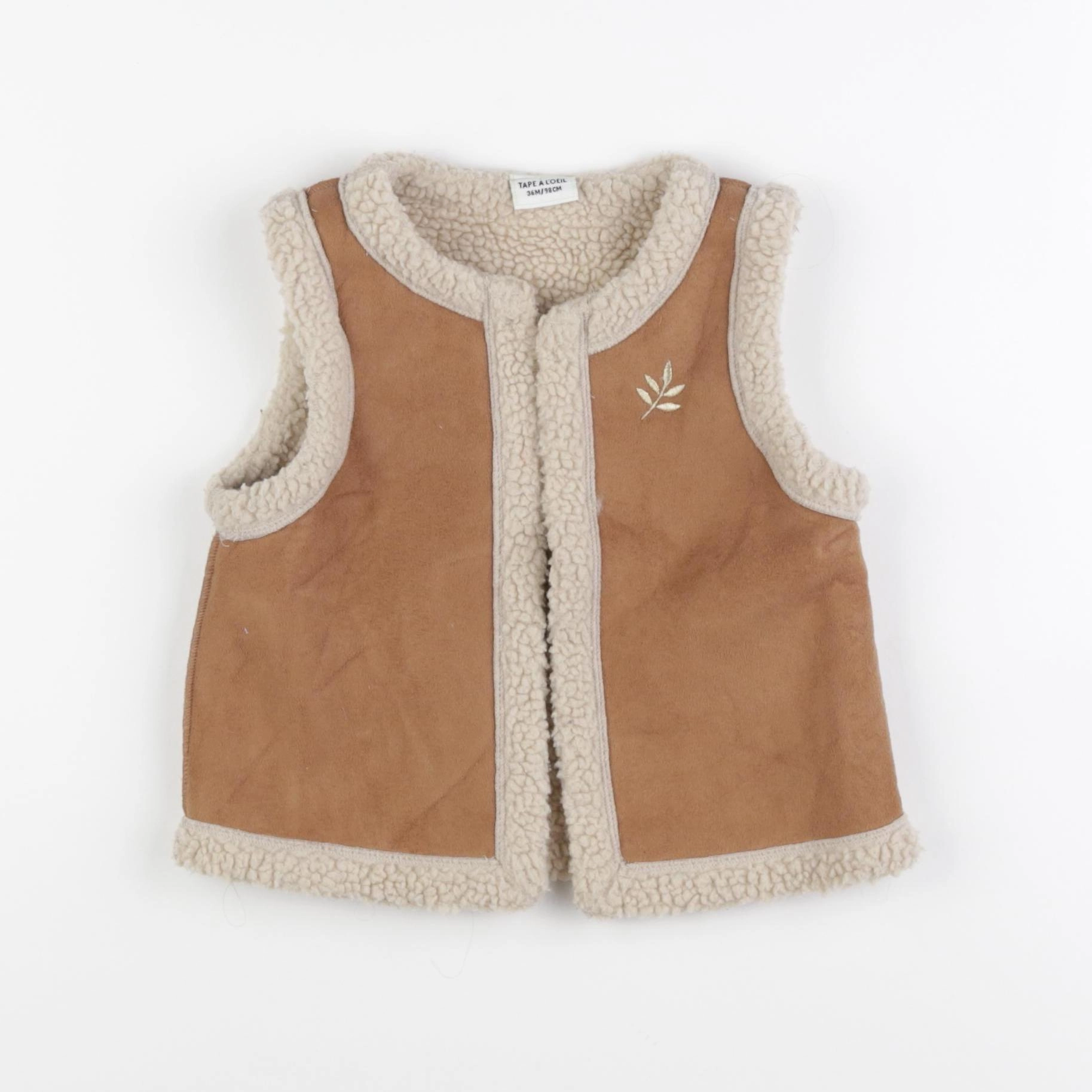 Tape à l'oeil - gilet marron - 36 mois
