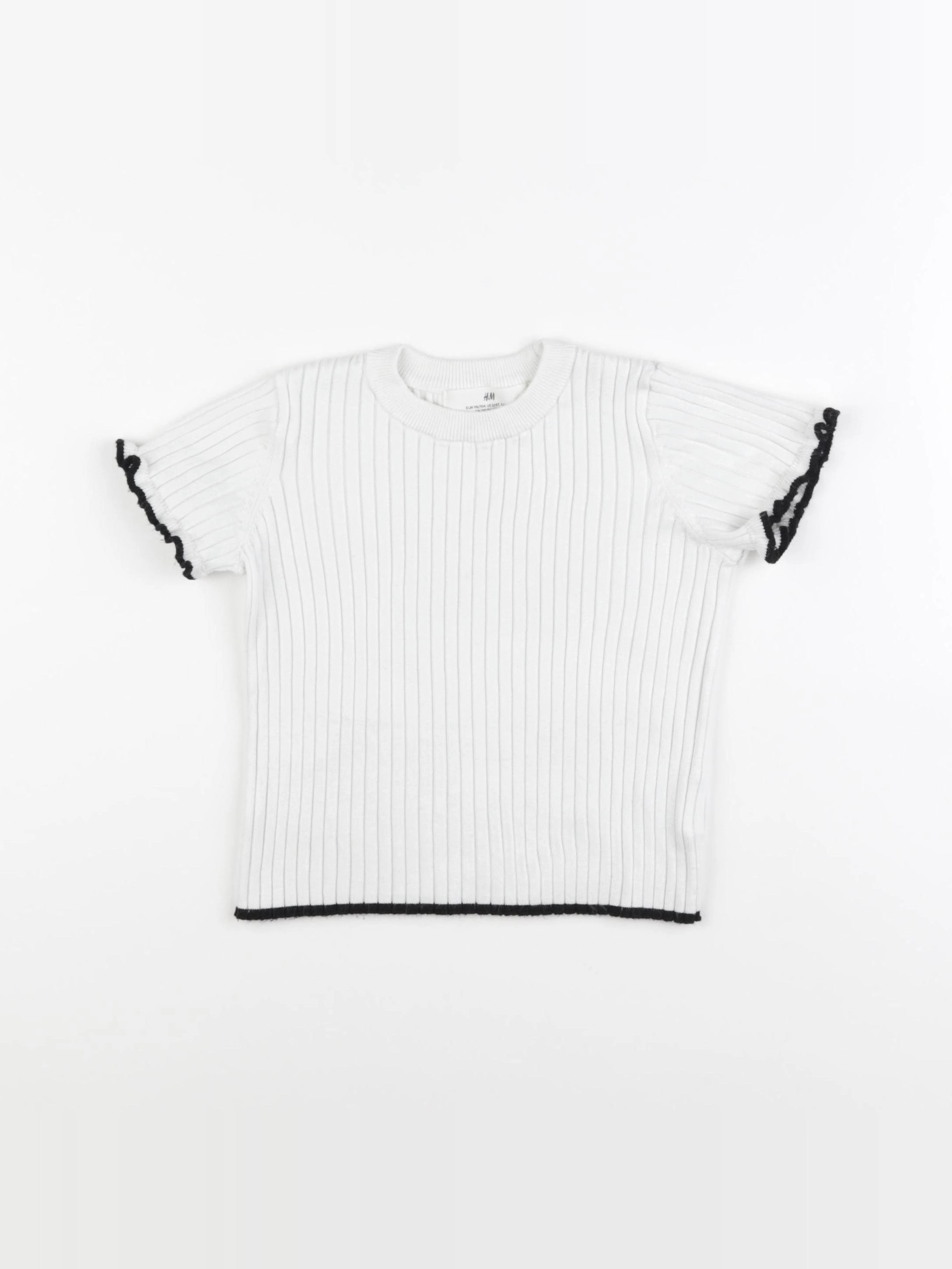 H&M - tee-shirt blanc - 2/4 ans