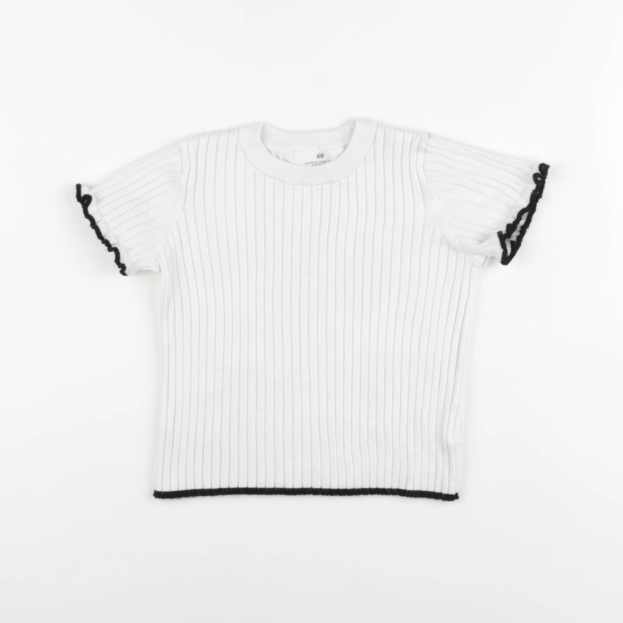 H&M - tee-shirt blanc - 2/4 ans