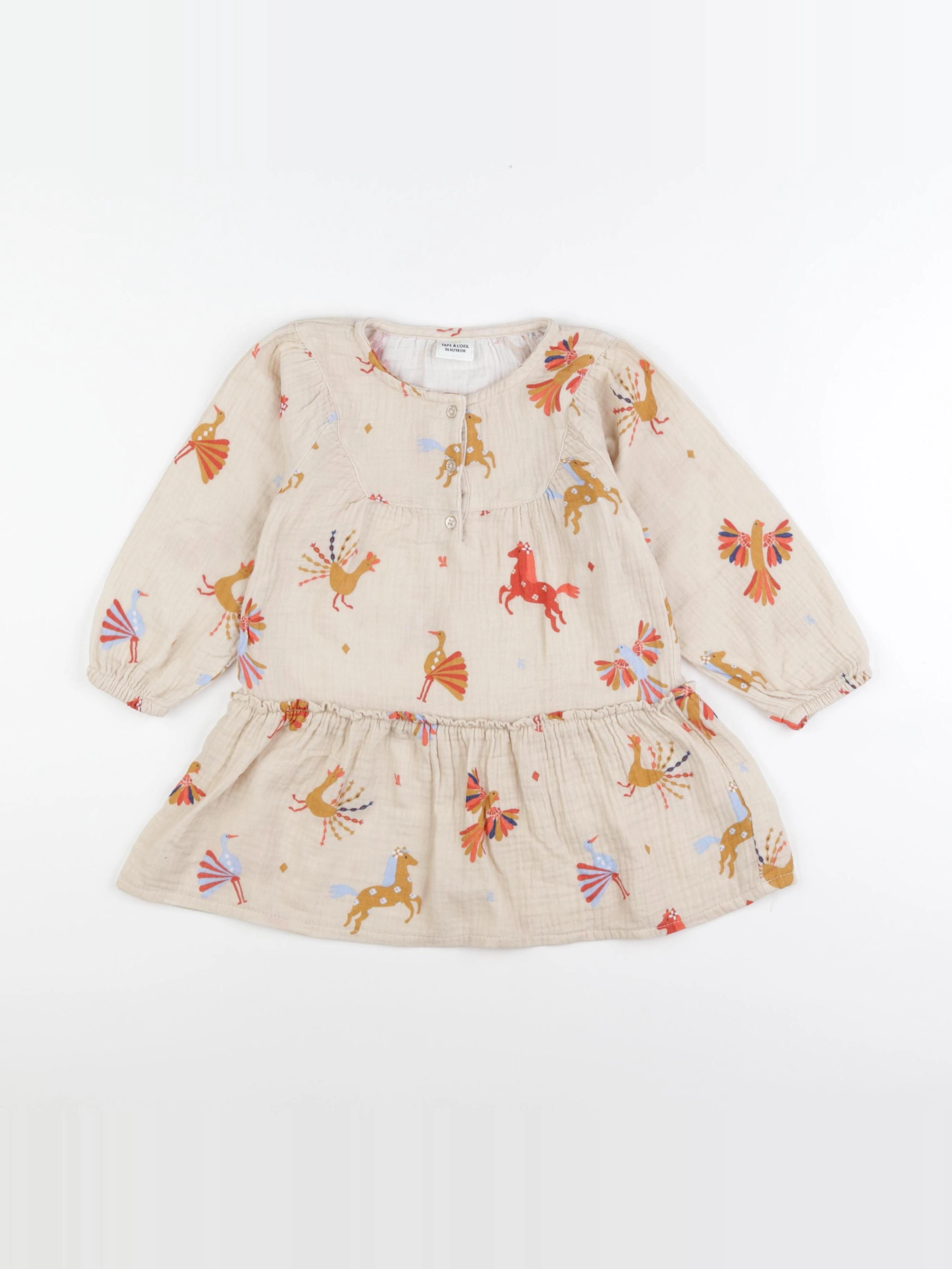 Tape à l'oeil - robe multicolore - 36 mois