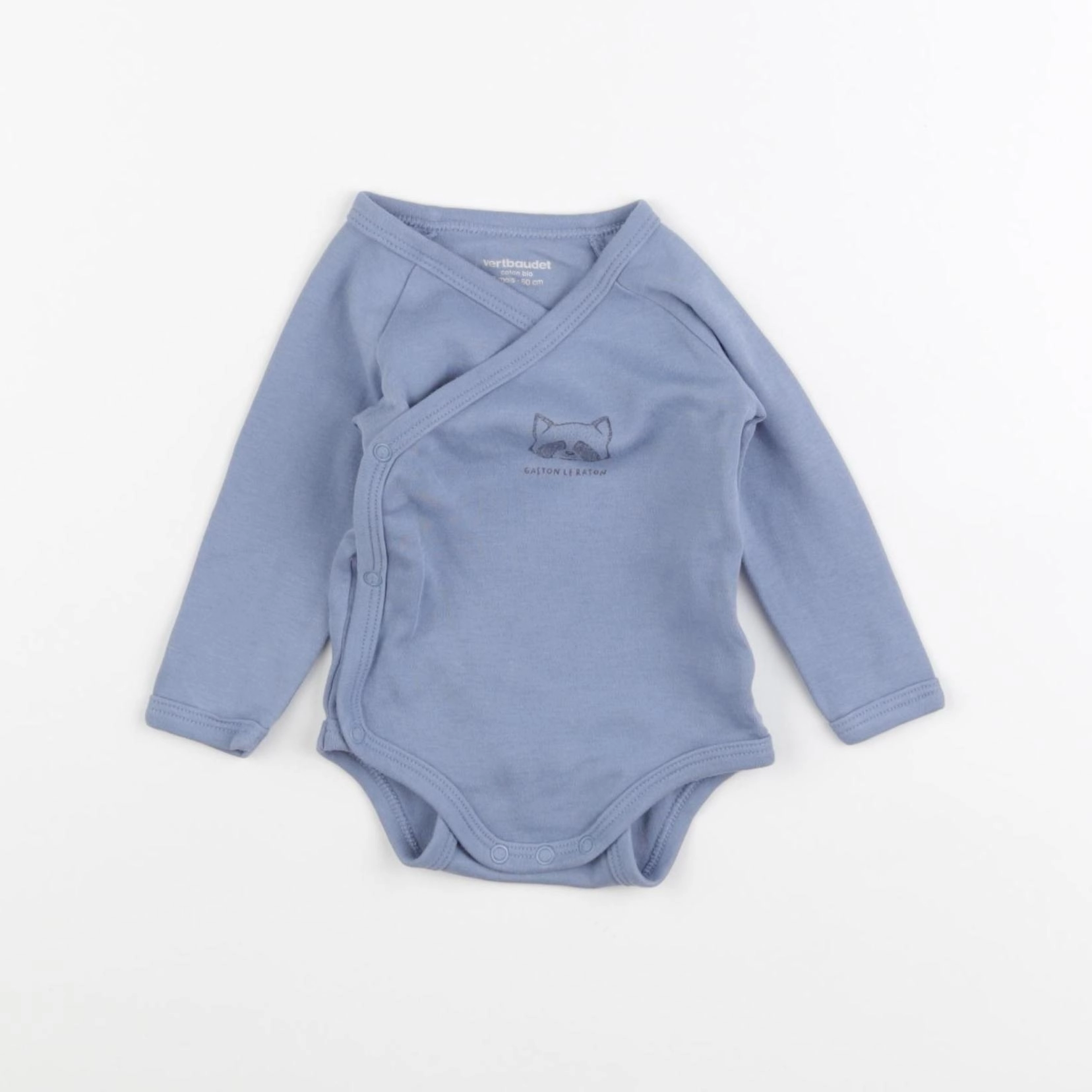 Vertbaudet - body bleu - 3 mois