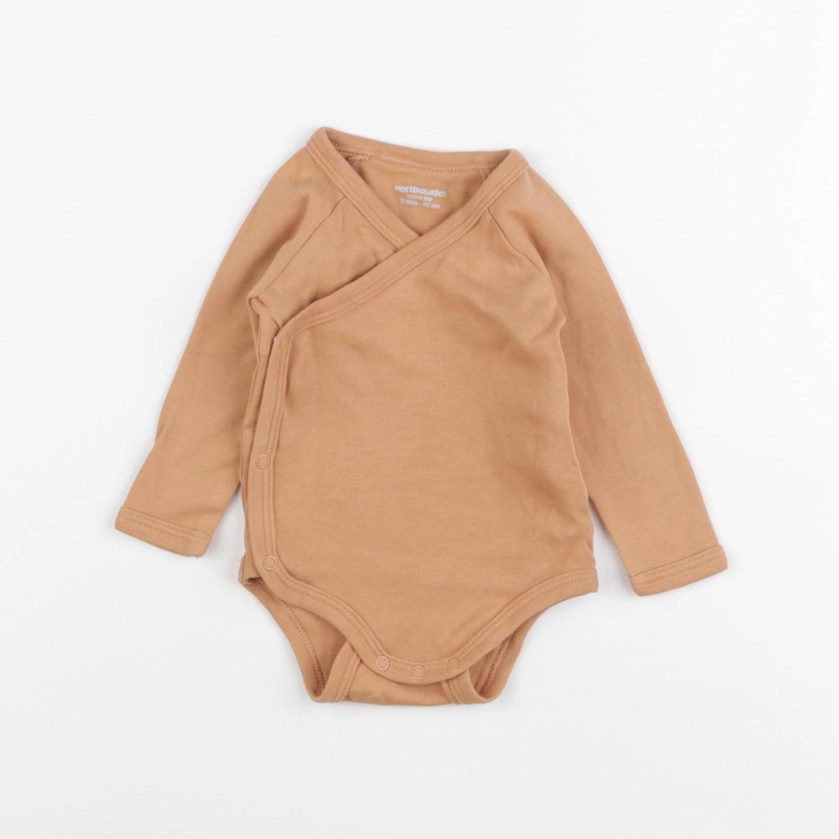 Vertbaudet - body orange - 3 mois
