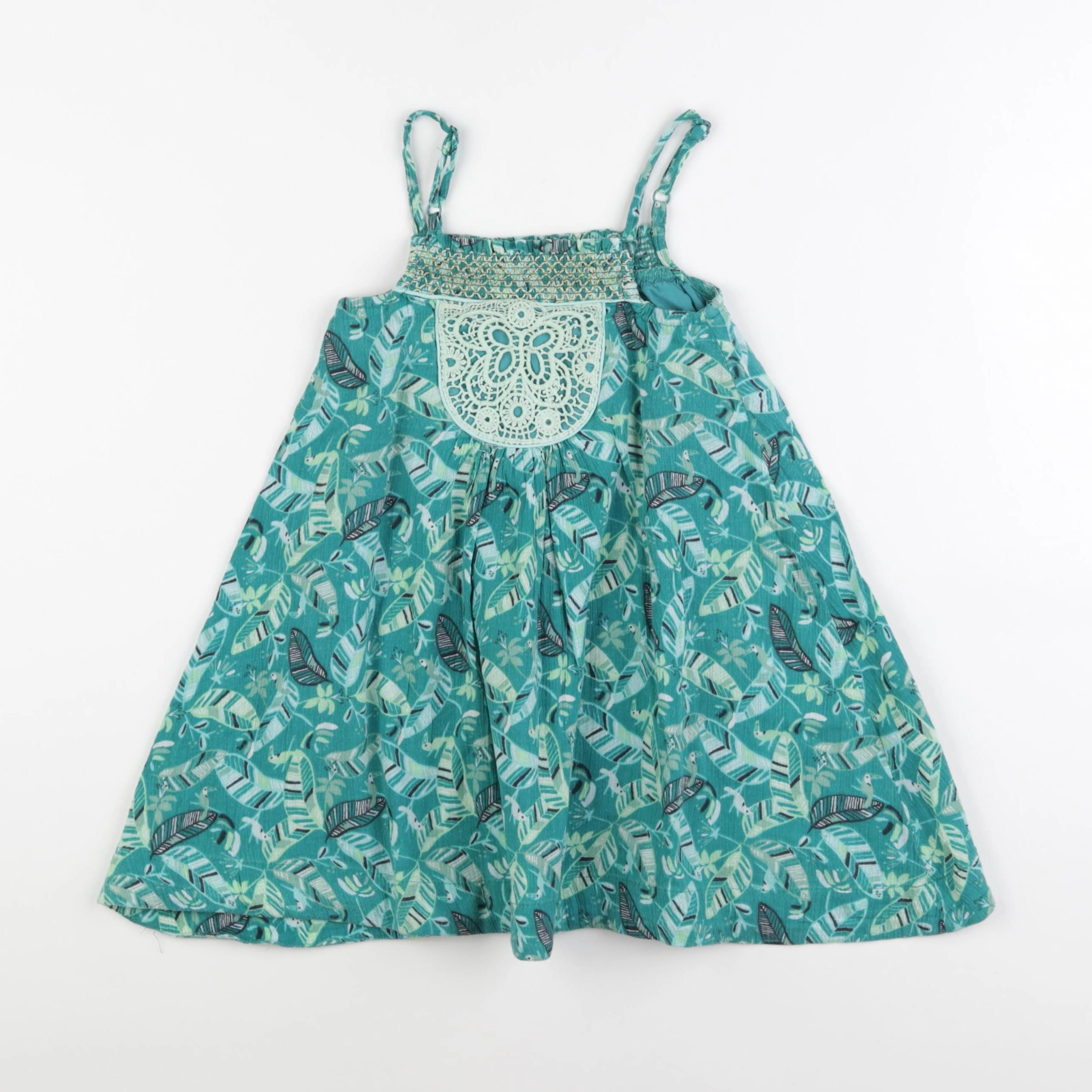Vertbaudet - robe vert - 4 ans