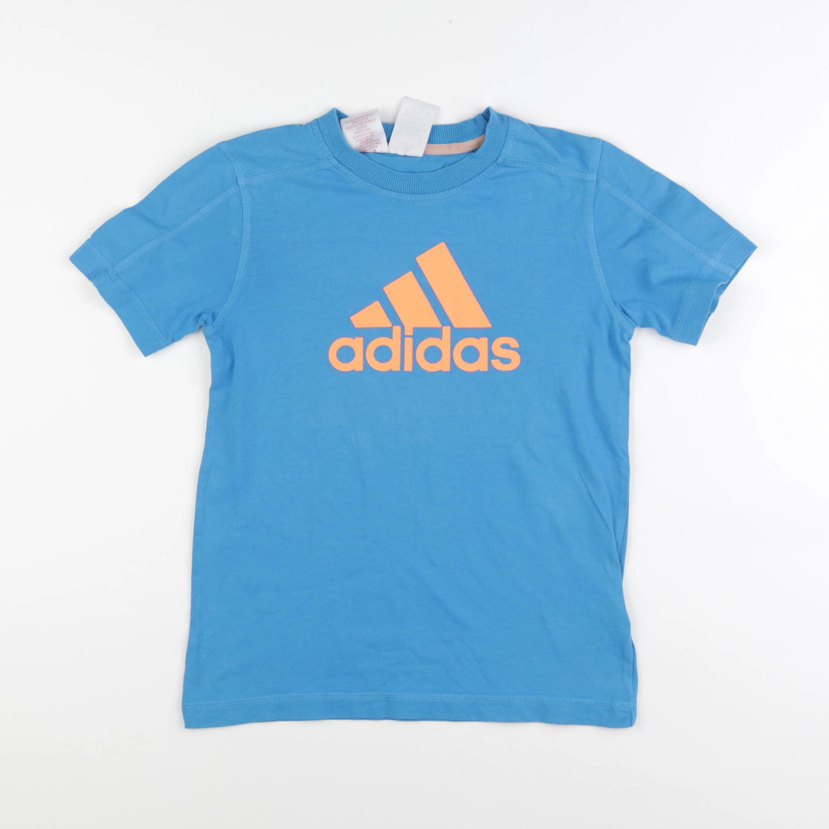 Adidas - tee-shirt bleu - 9/10 ans