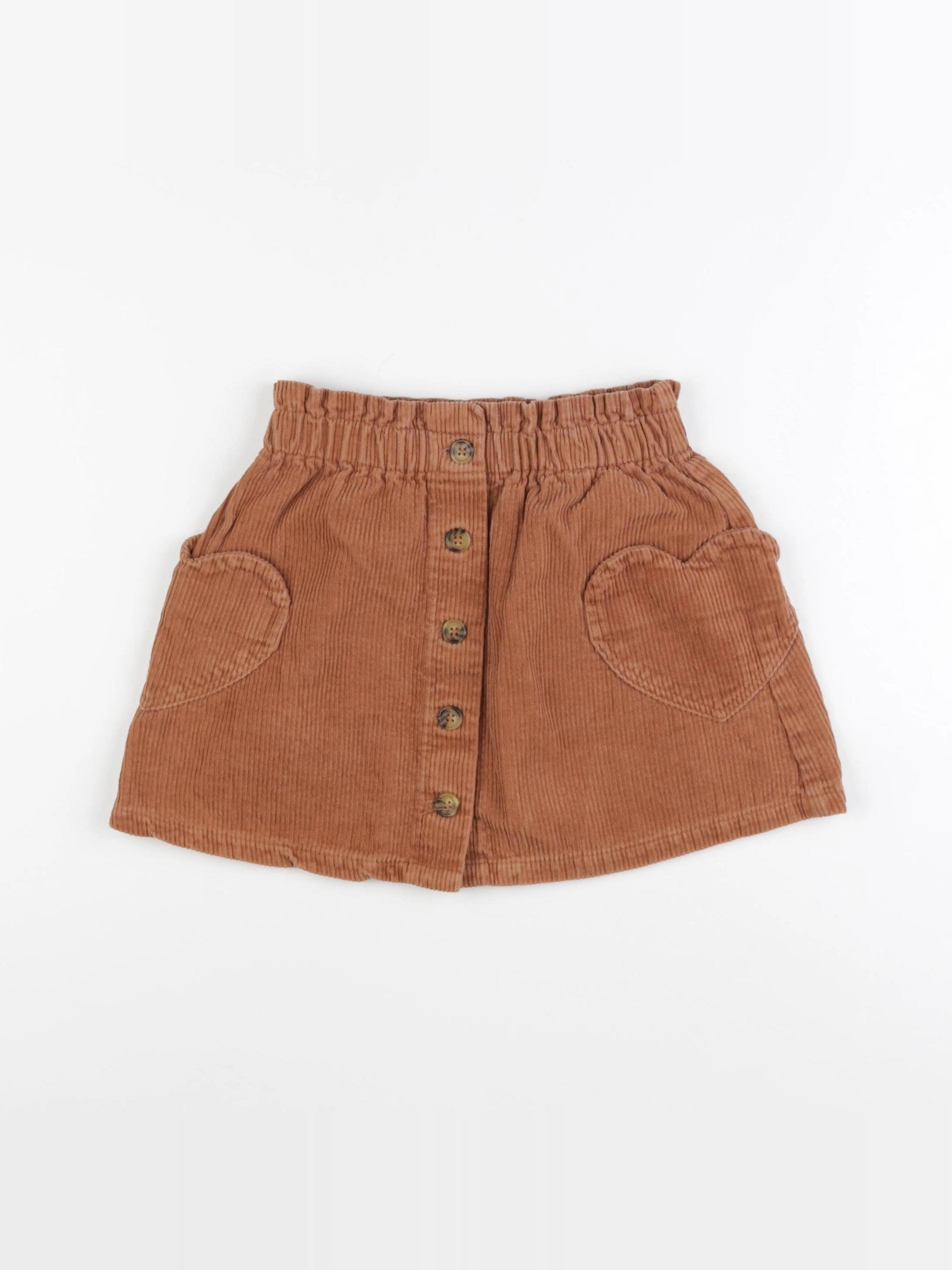 Vertbaudet - jupe marron - 8 ans
