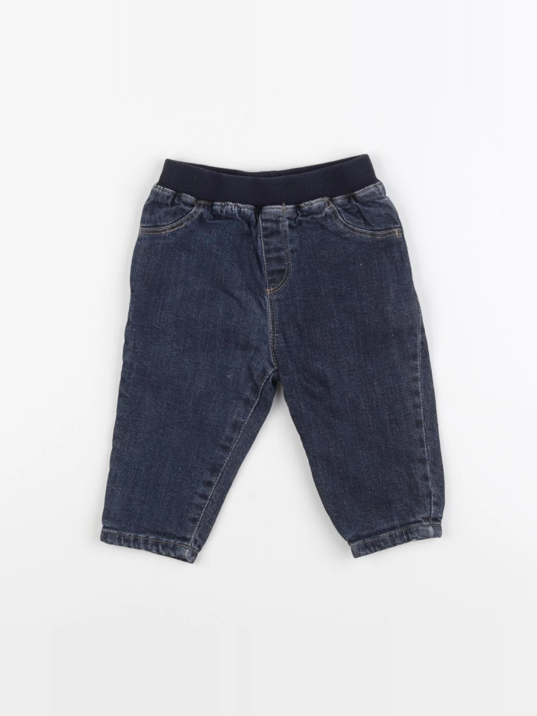 Boutchou - jean doublé bleu - 6 mois