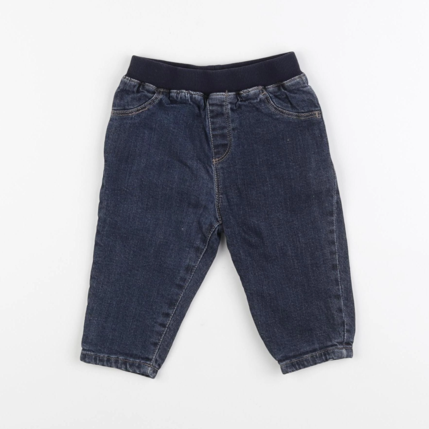 Boutchou - jean doublé bleu - 6 mois