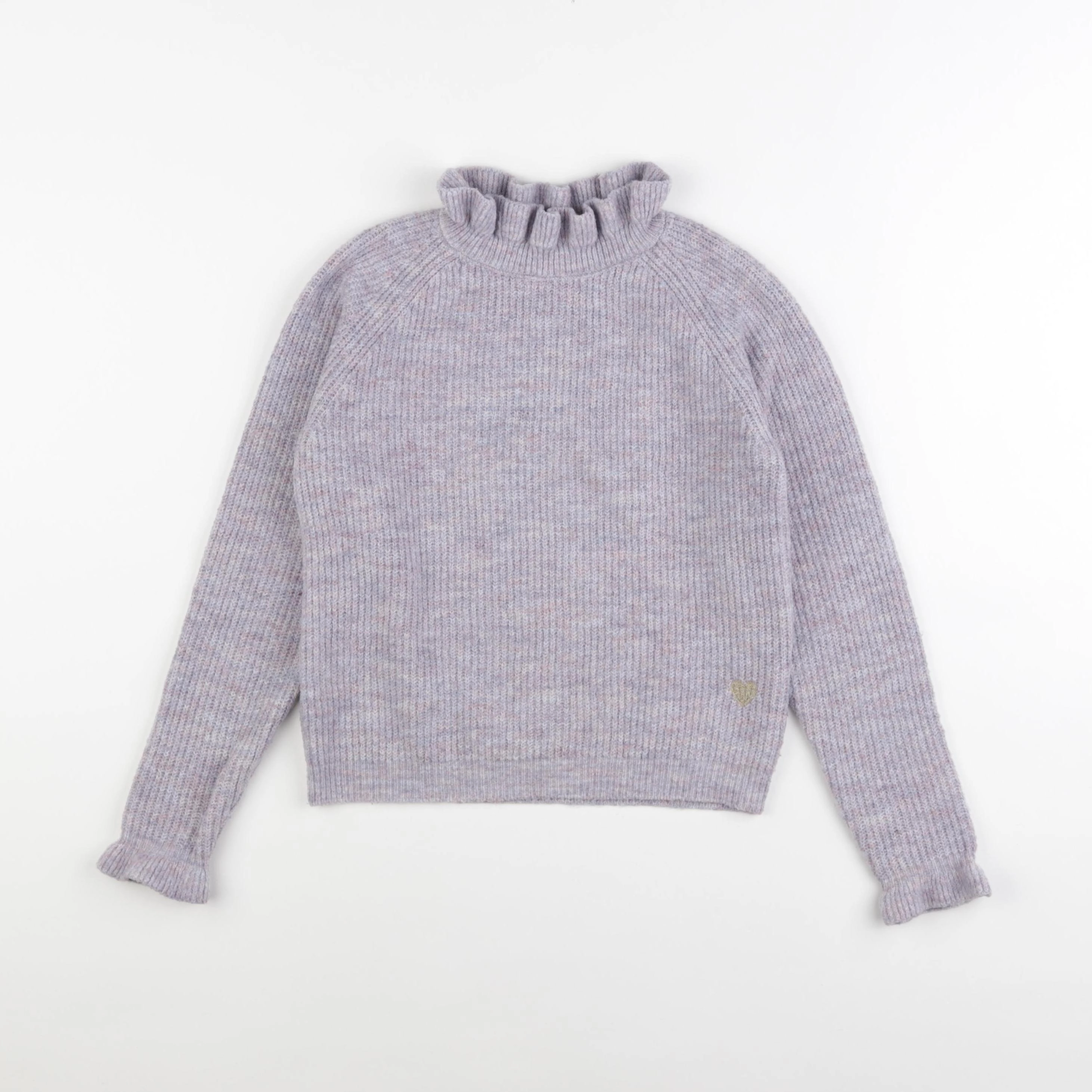 Vertbaudet - pull violet - 8 ans