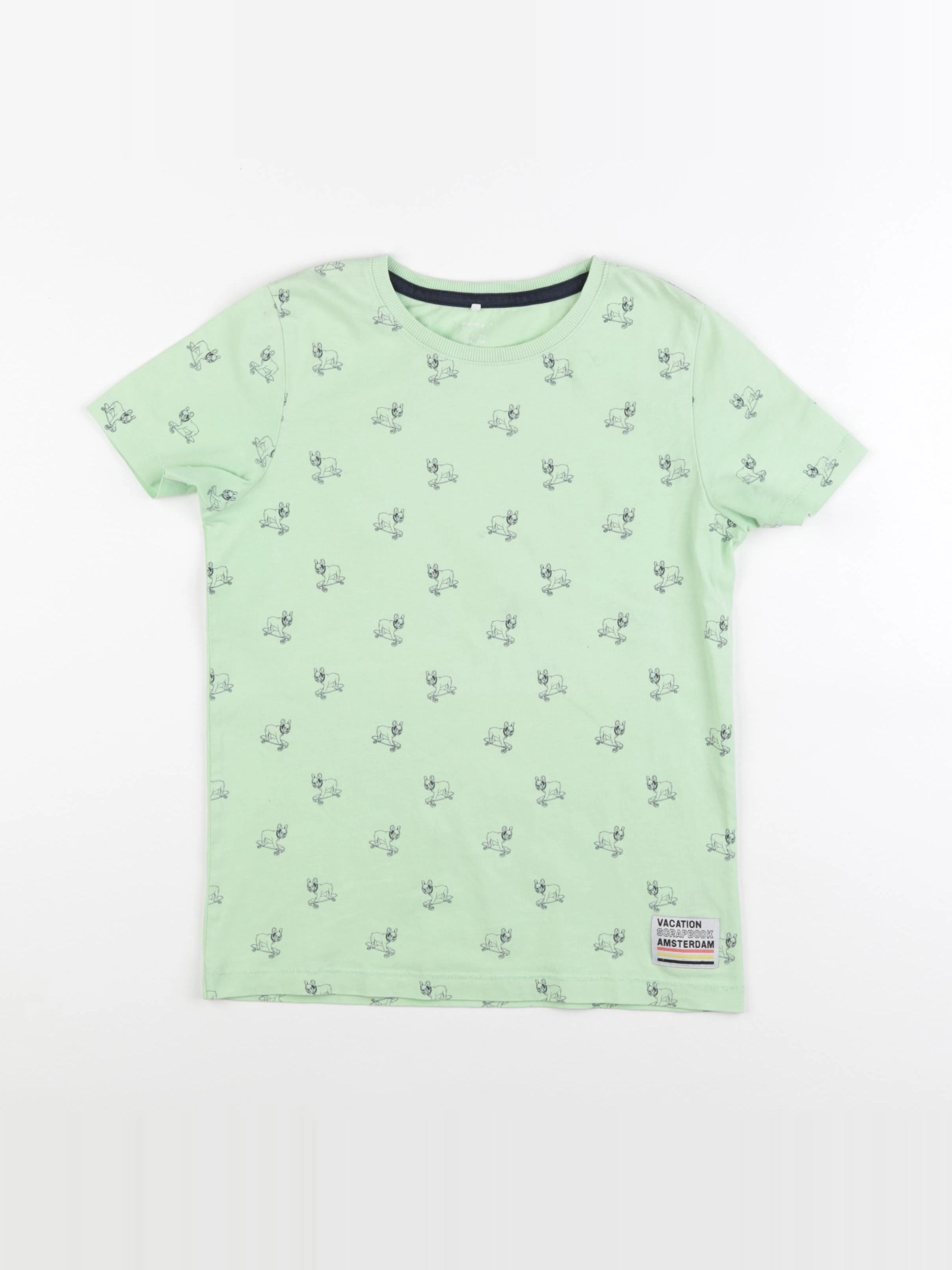 Name it - tee-shirt vert - 8/10 ans