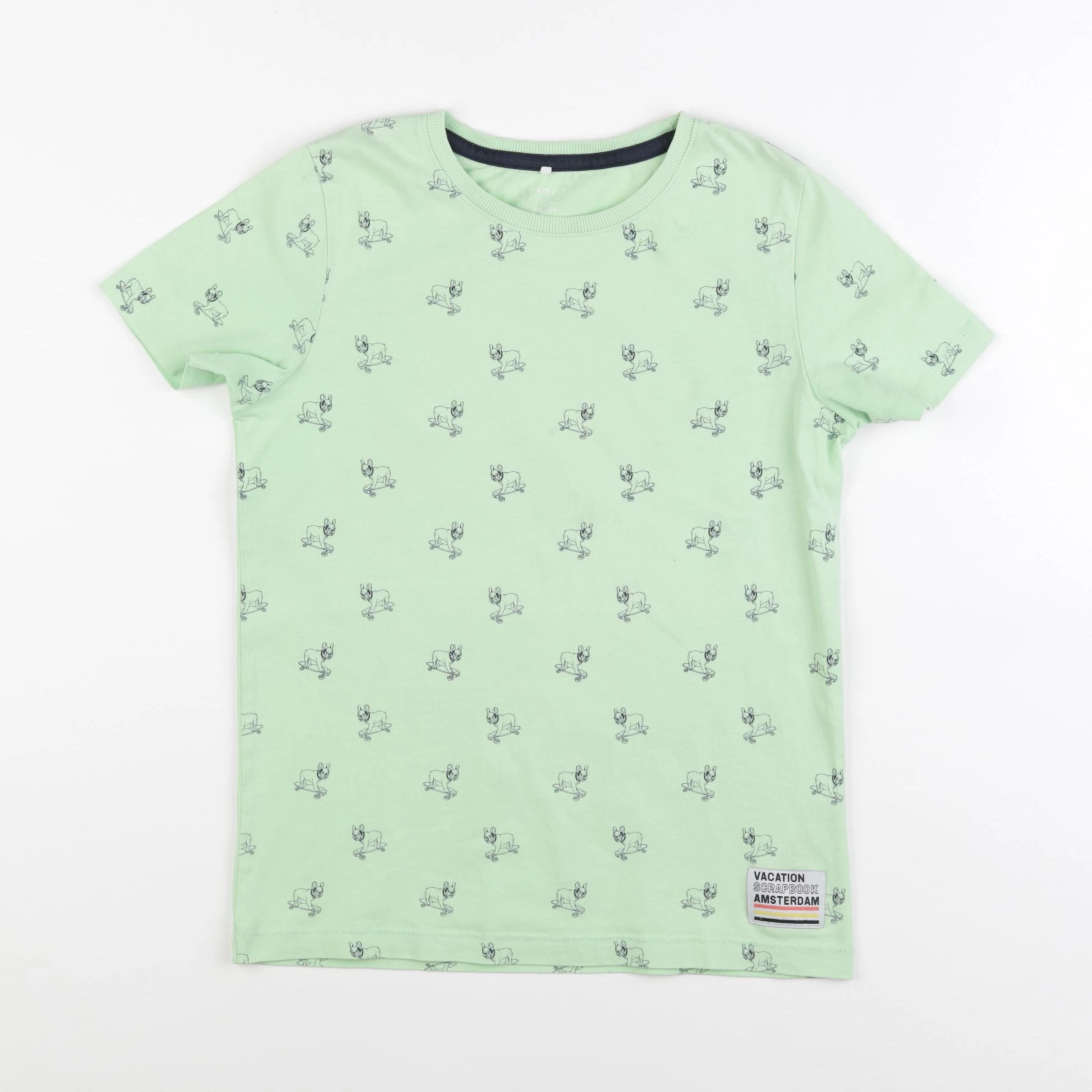 Name it - tee-shirt vert - 8/10 ans