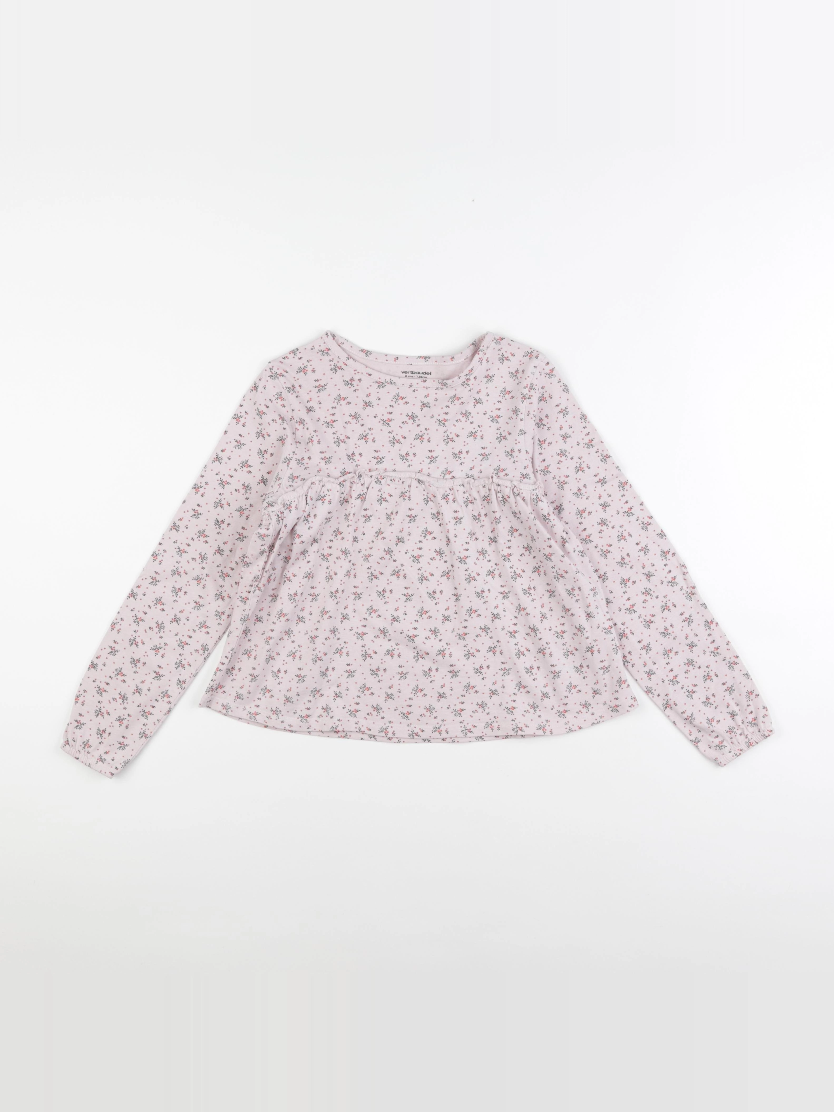 Vertbaudet - tee-shirt rose - 8 ans