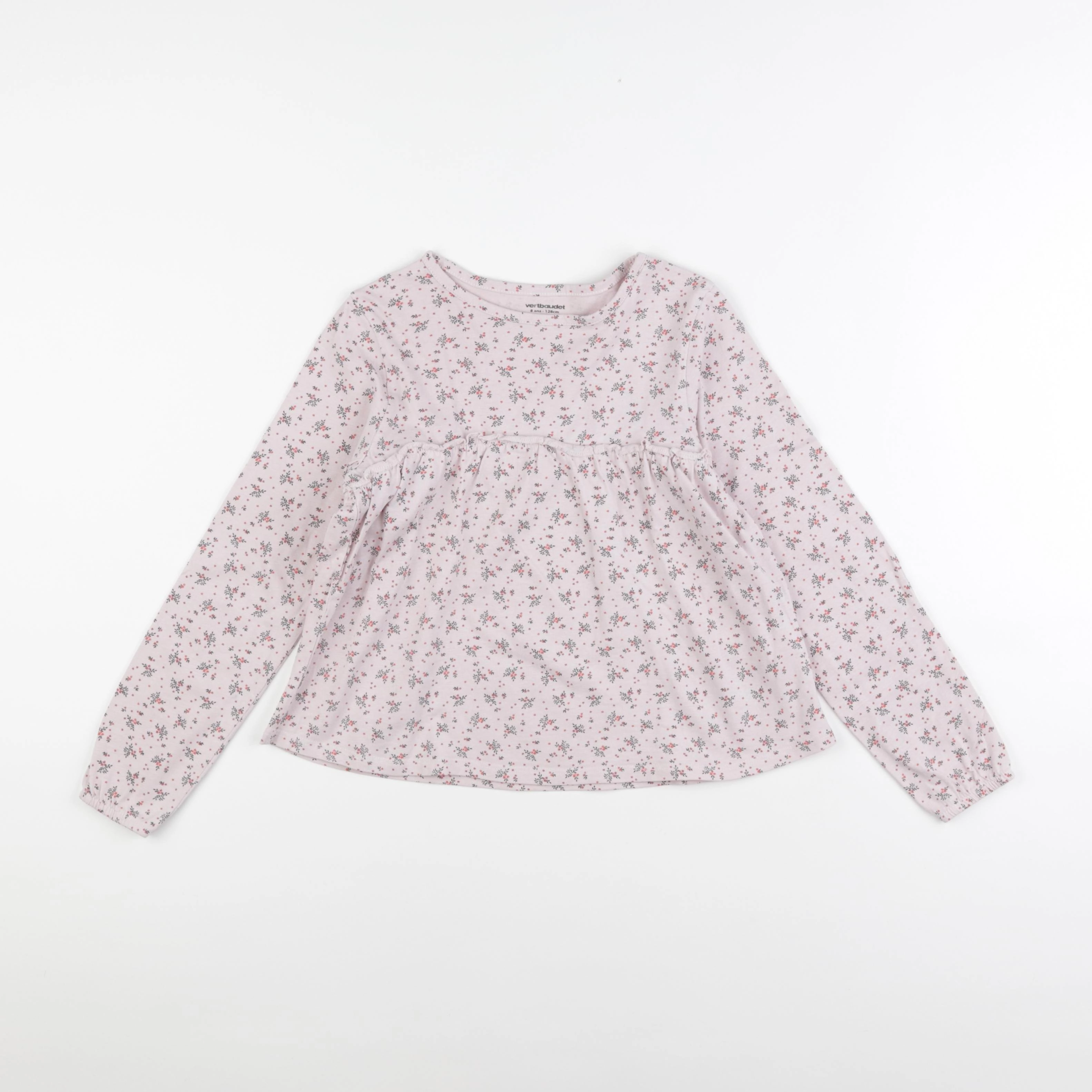 Vertbaudet - tee-shirt rose - 8 ans