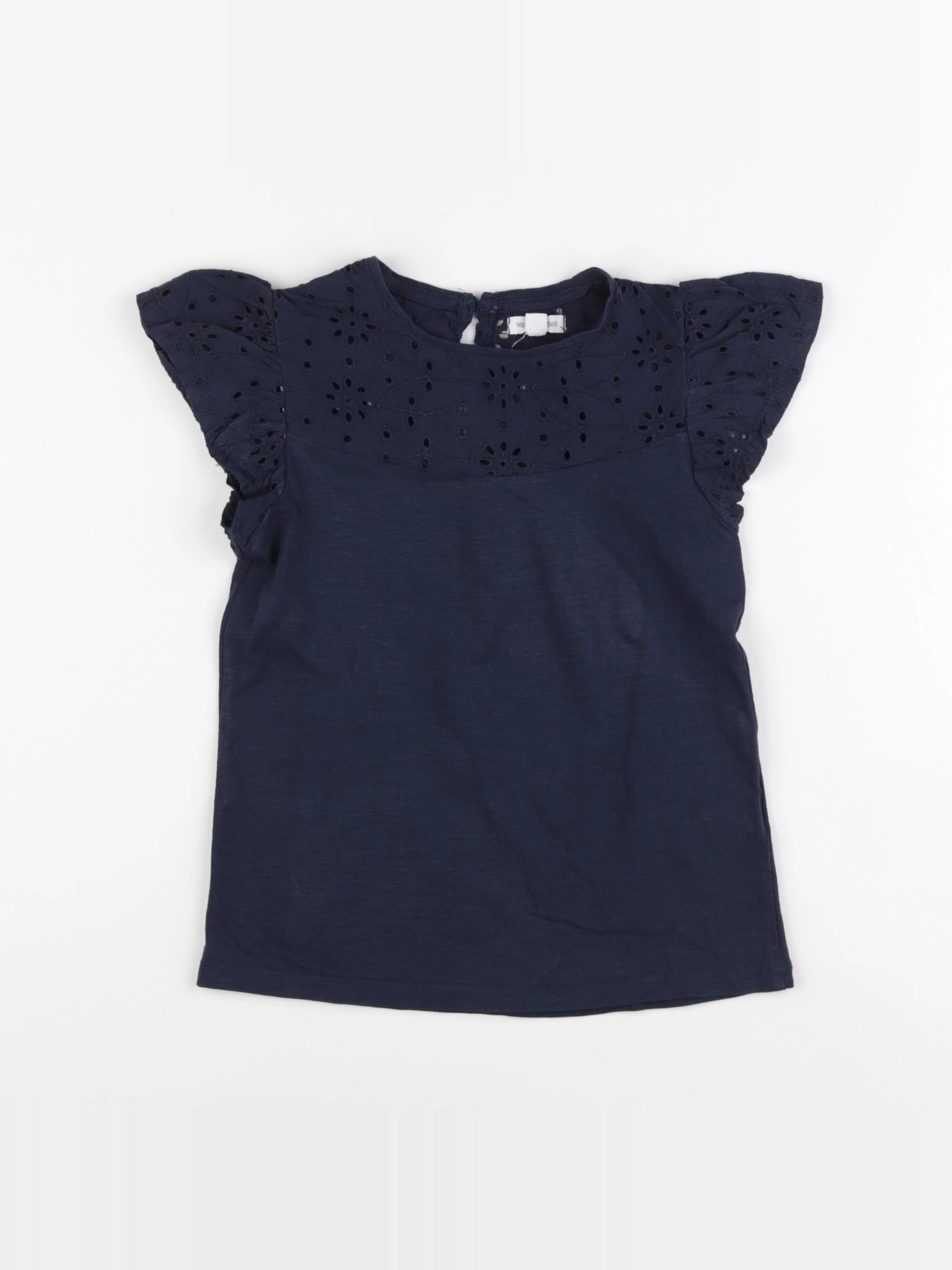 Vertbaudet - tee-shirt bleu - 8 ans